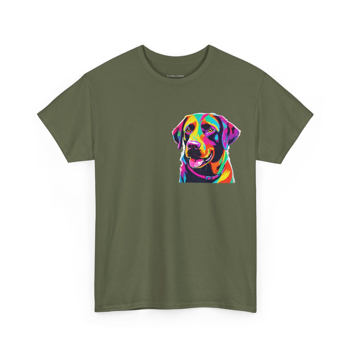 Pop Art Lab Dog in the Heart Flashlander Gym Shirt