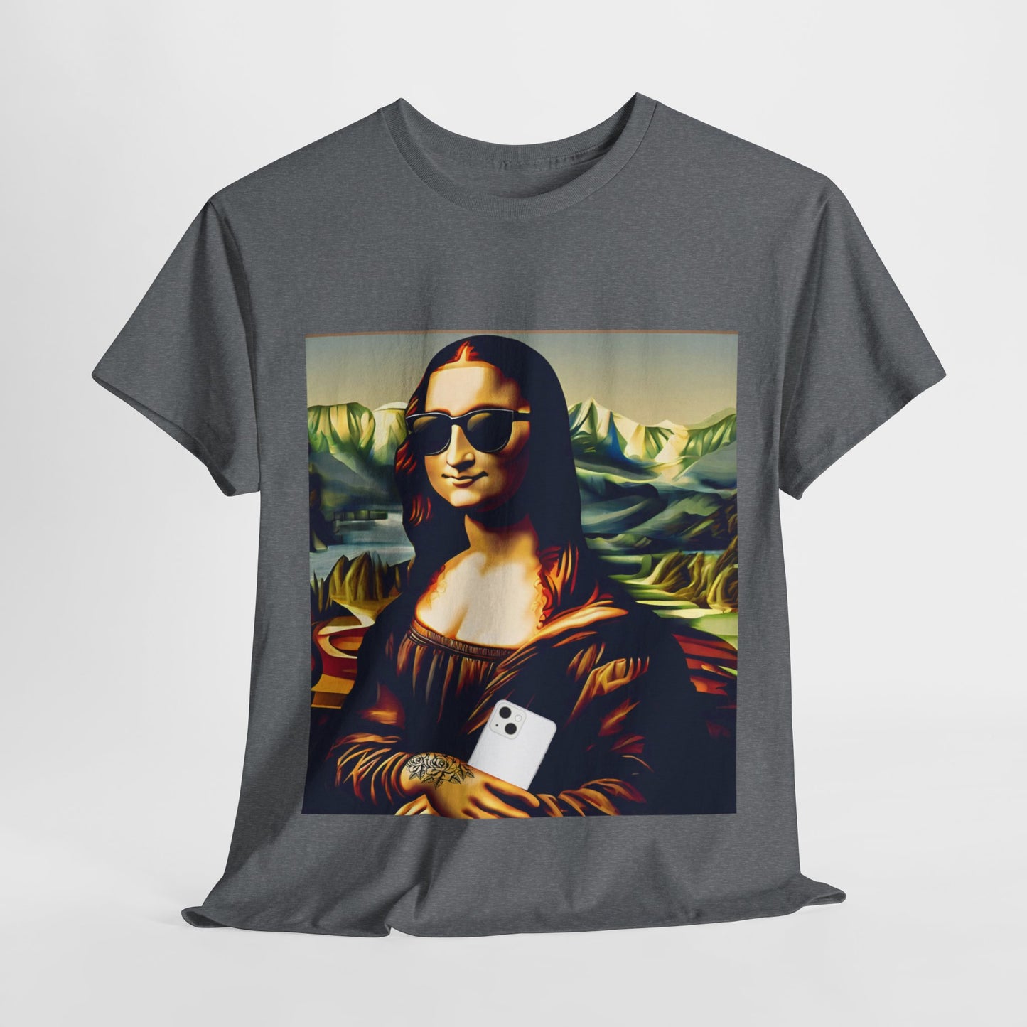 Camiseta deportiva de Flashlander: Mona Lisa moderna y divertida 