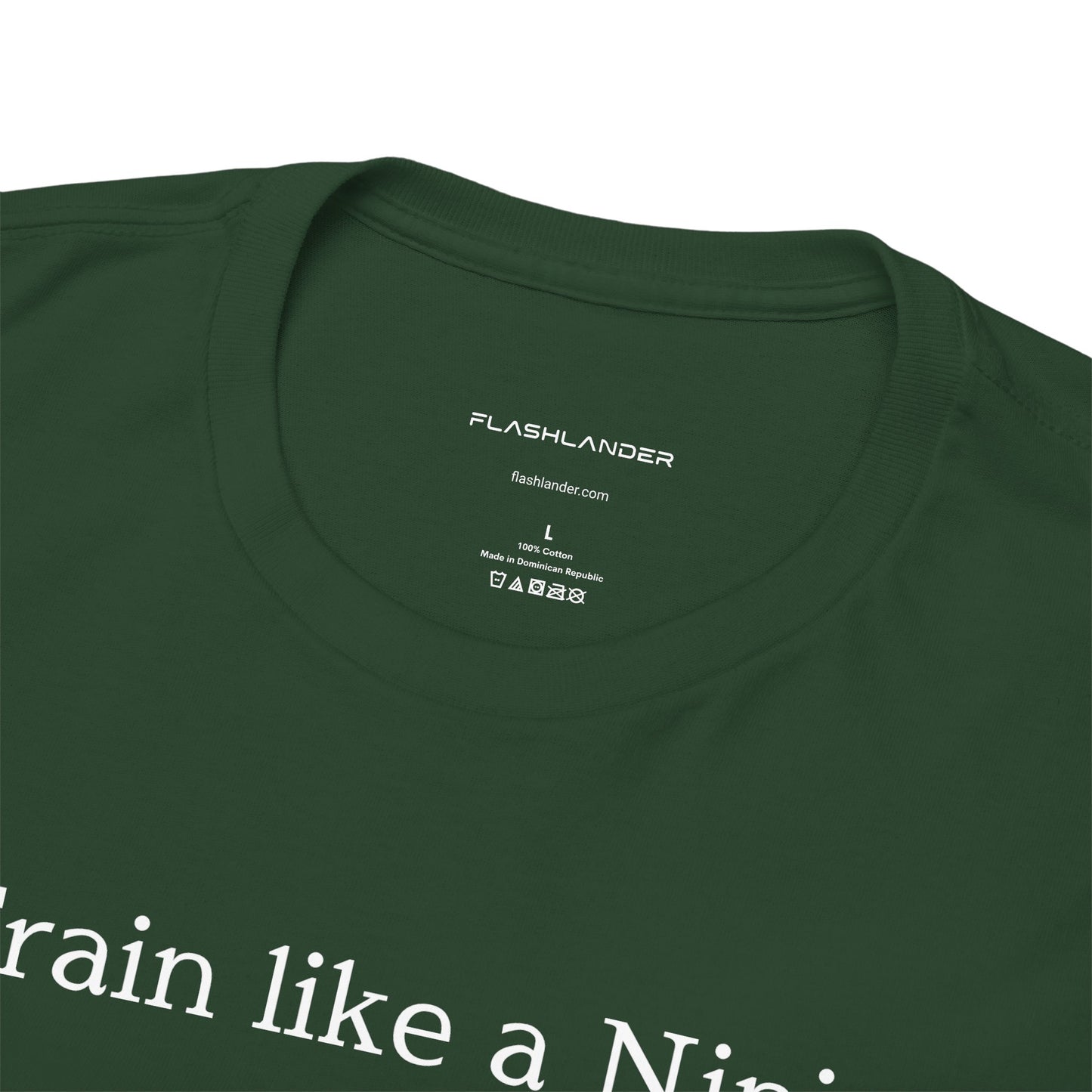 Entraînez-vous comme un ninja, pensez comme un grand maître - T-shirt de sport Flashlander