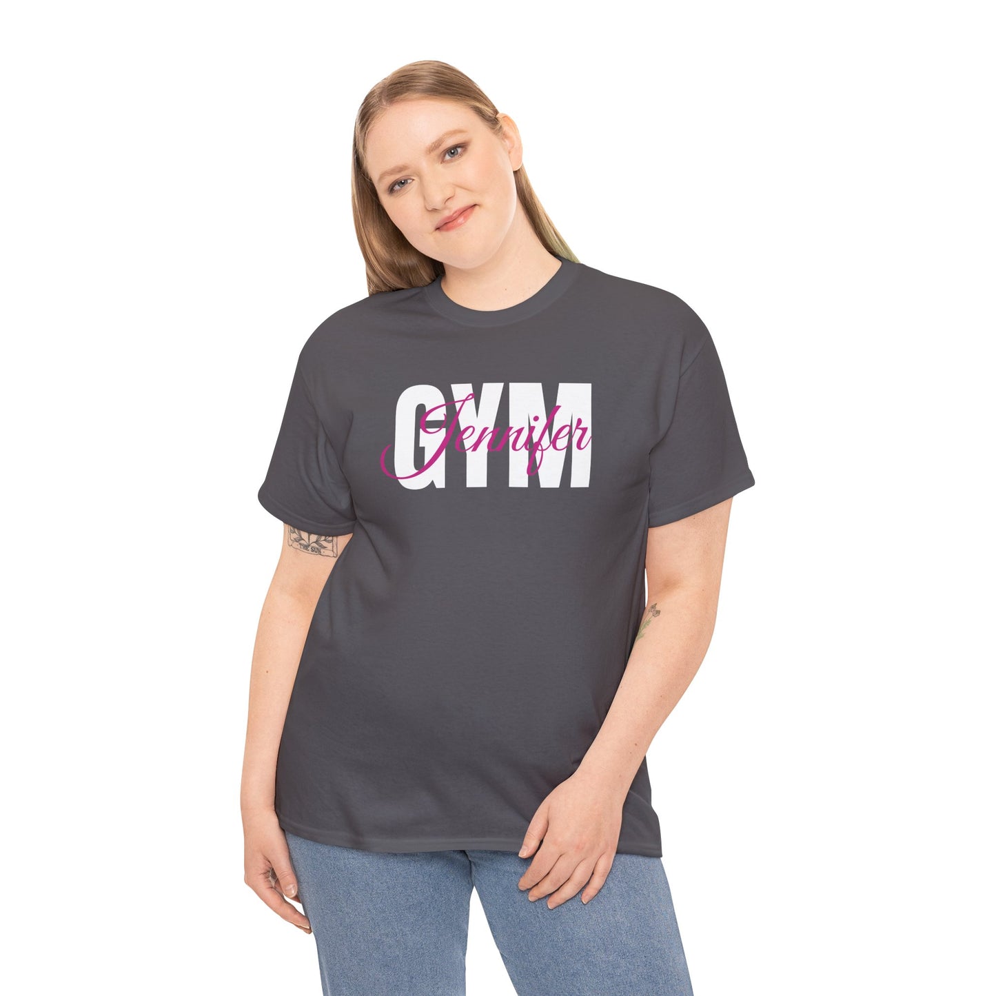 Personalized Gym Shirt, Gym Shirt, Fitness Shirt, Short Sleeve, Gift, Custom Name Gym, Logo, Your Own Text, Workout, Exercise, Gymnastics