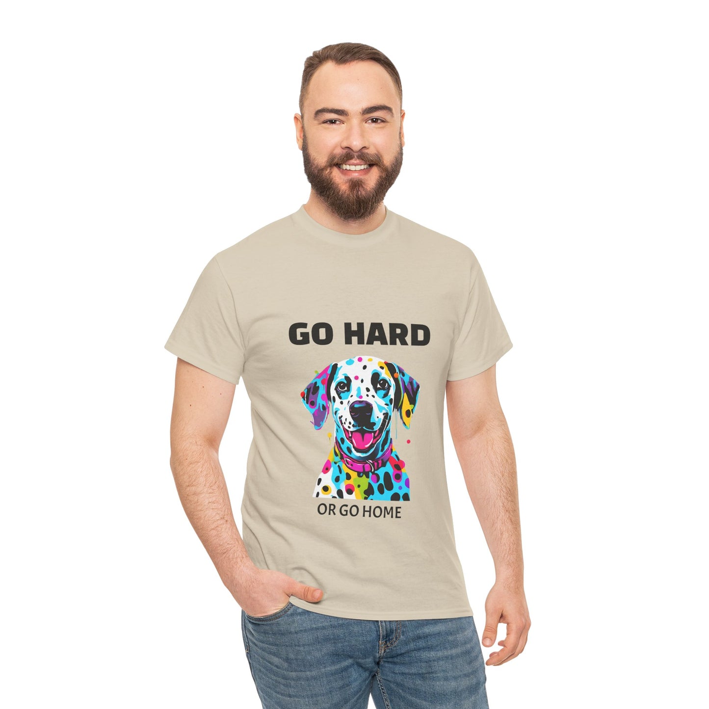 Dalmatian Dog Pop Art  - Go Hard Or Go Home Flashlander Gym Shirt