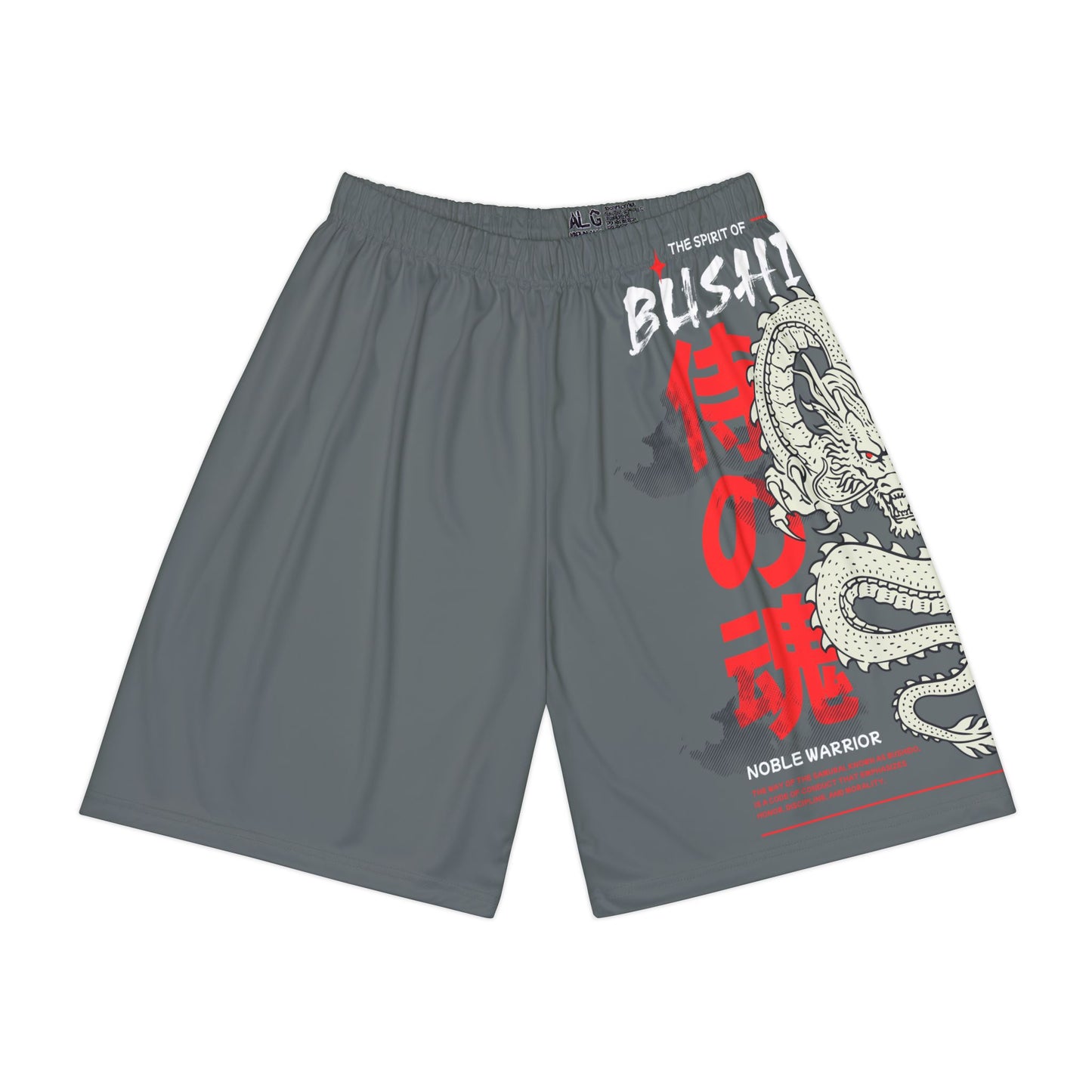 Copy of Japanese Dragon Bushido - Flashlander Performance Men’s Gym Shorts Dark Grey W