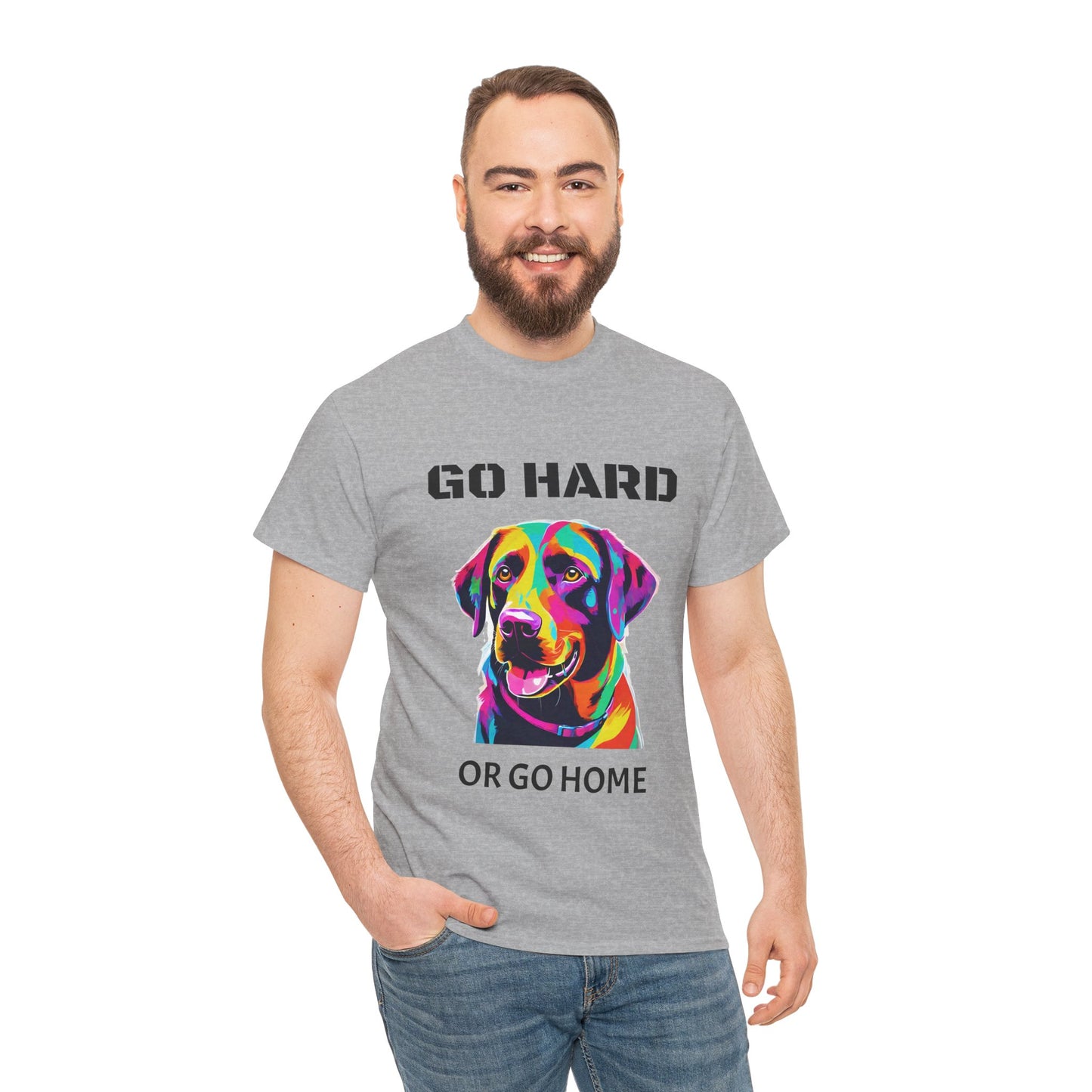 Labrador Retriever Dog Pop Art  - Go Hard Or Go Home Flashlander Gym Shirt