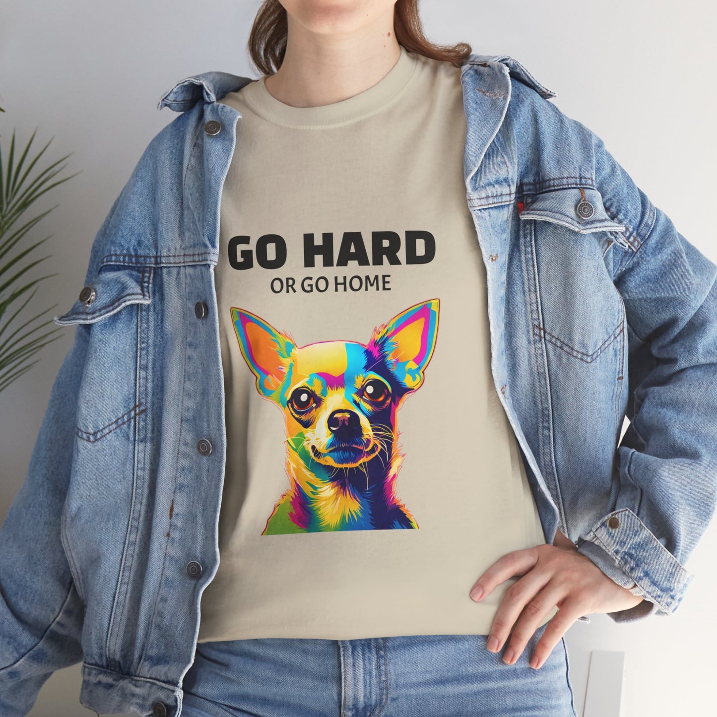 Chihuahua Dog Pop Art - Go Hard or Go Home Flashlander Gym Shirt