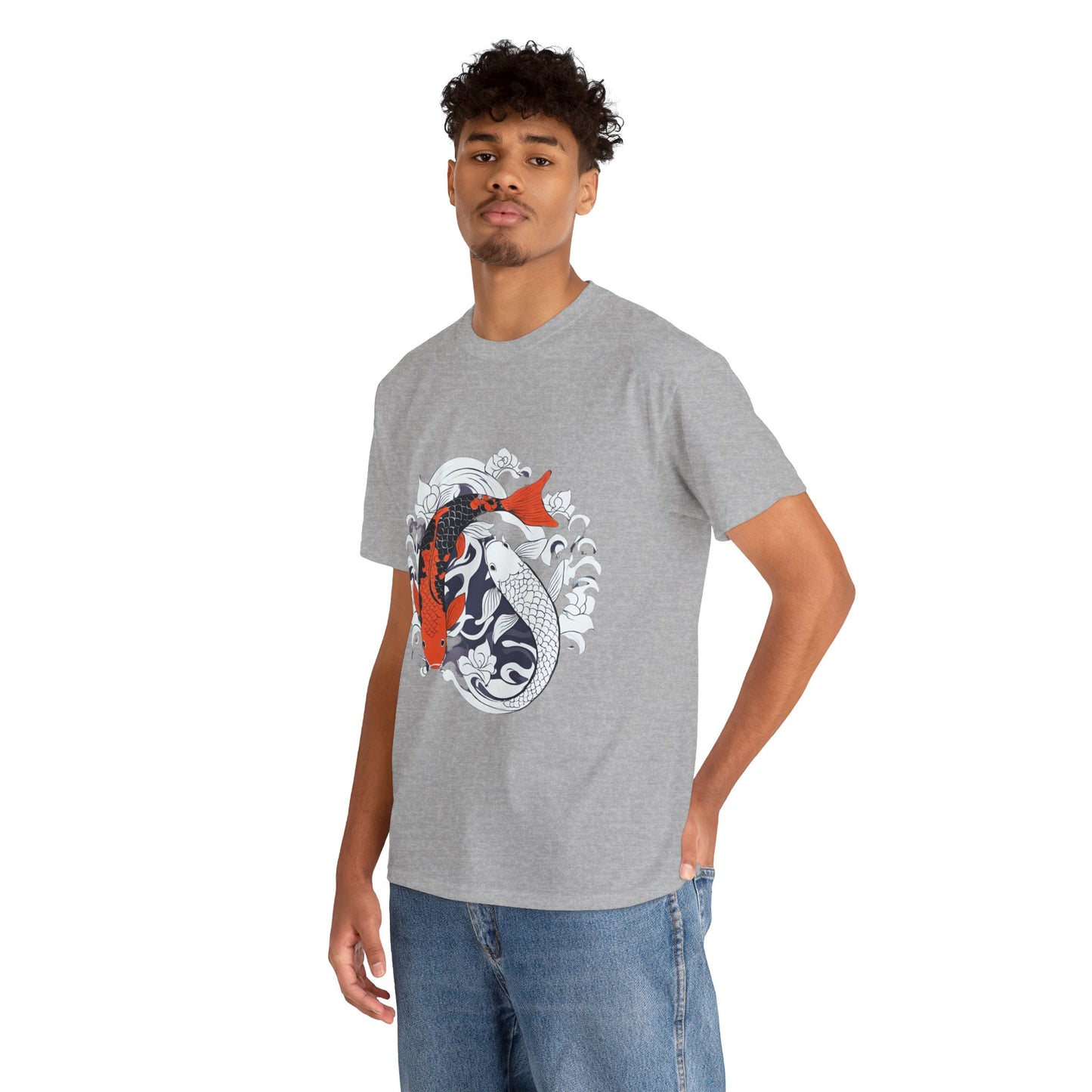 Yin Yang Japanese Koi Fish Flashlander Gym Shirt