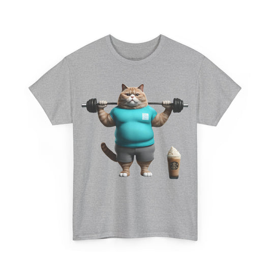 Funny Fat Cat Lifting - Flashlander Gym Shirt