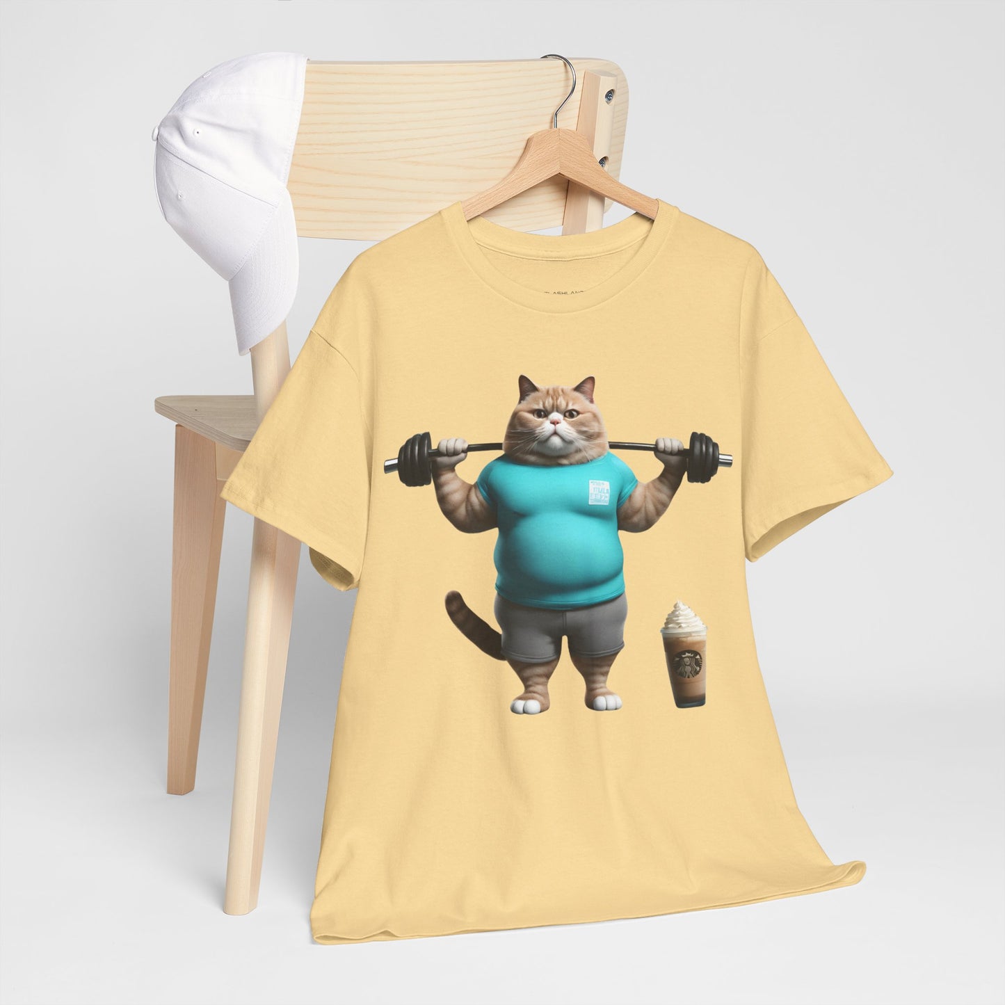 Funny Fat Cat Lifting - Flashlander Gym Shirt