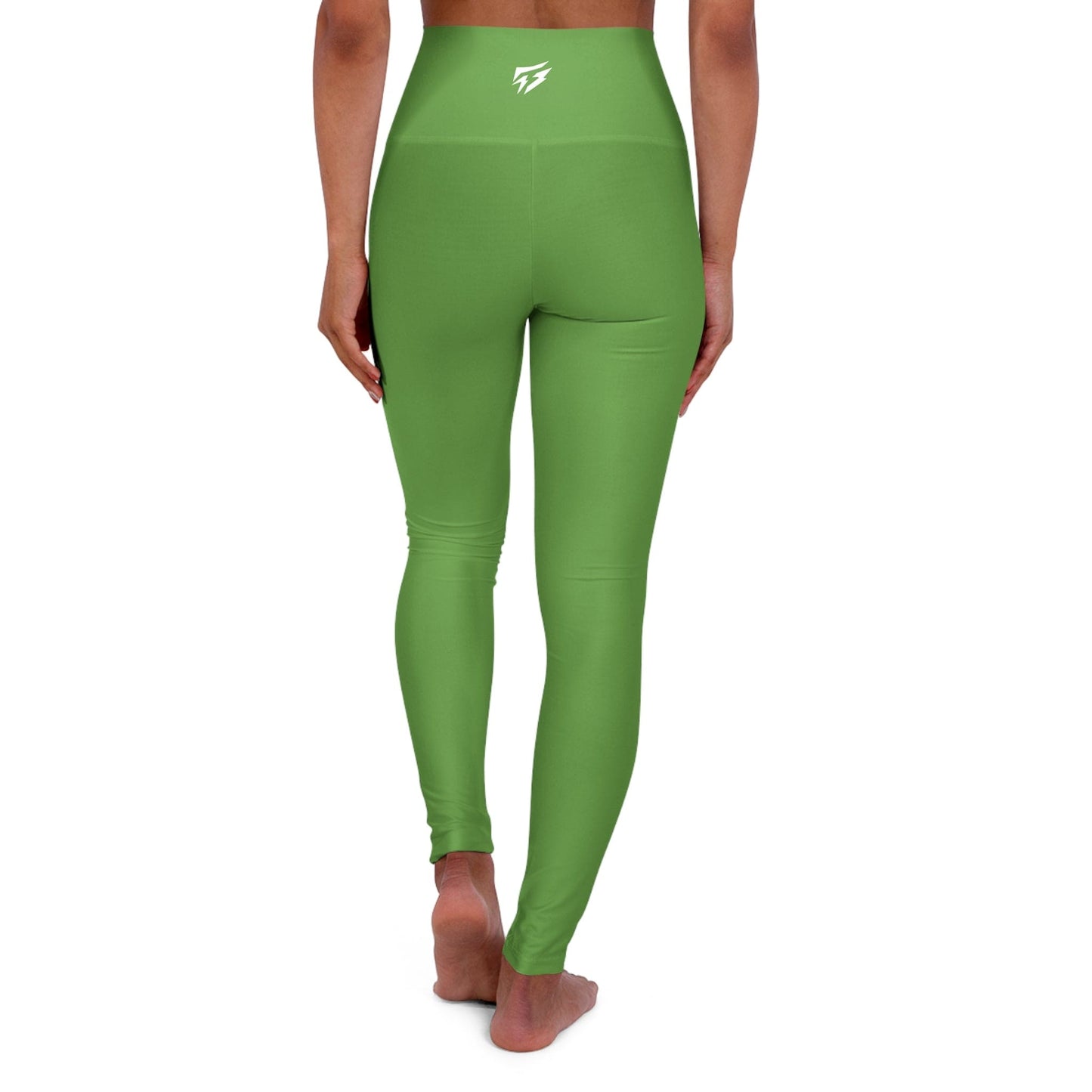 Flashlander Sportswear Zen High Waisted Yoga Leggings Light Green (AOP) B