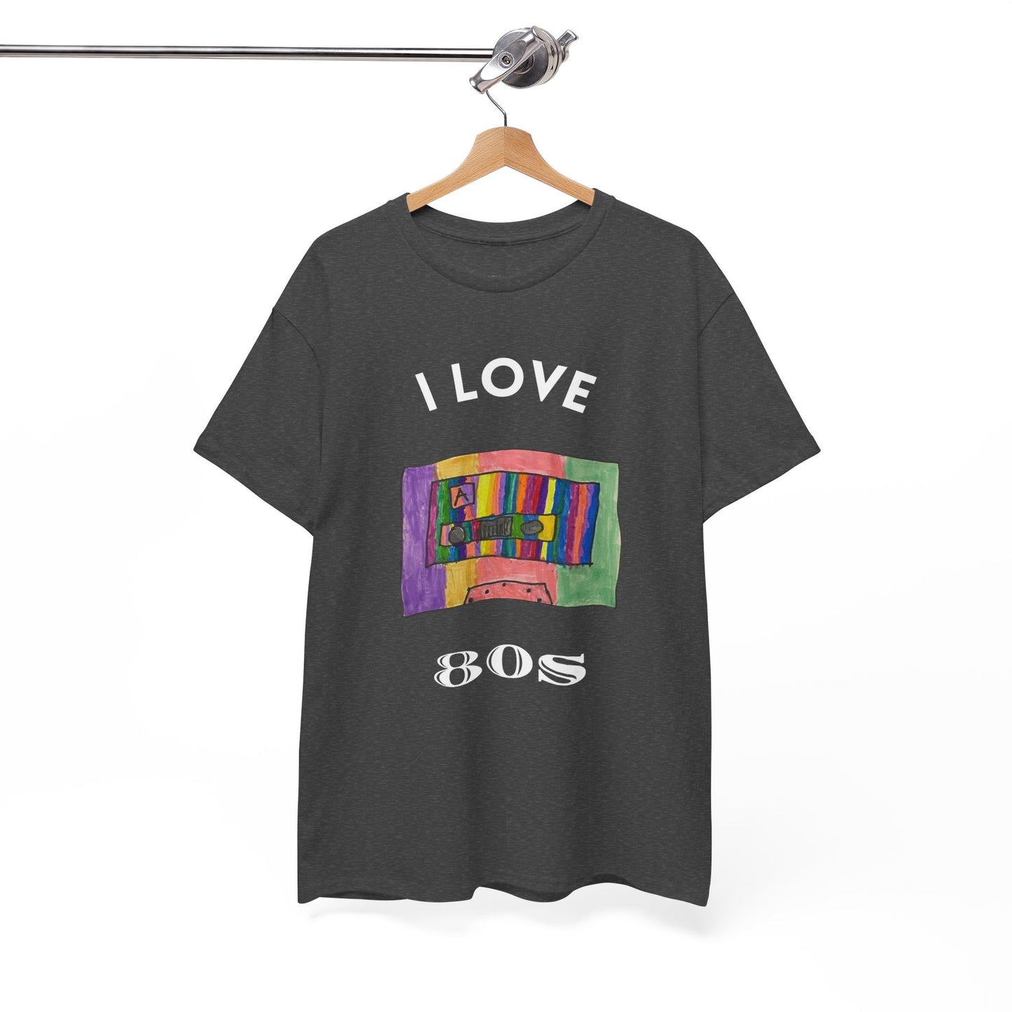 Retro Vibes Art Pop Cassette Tape I Love 80's - Flashlander Gym Shirt