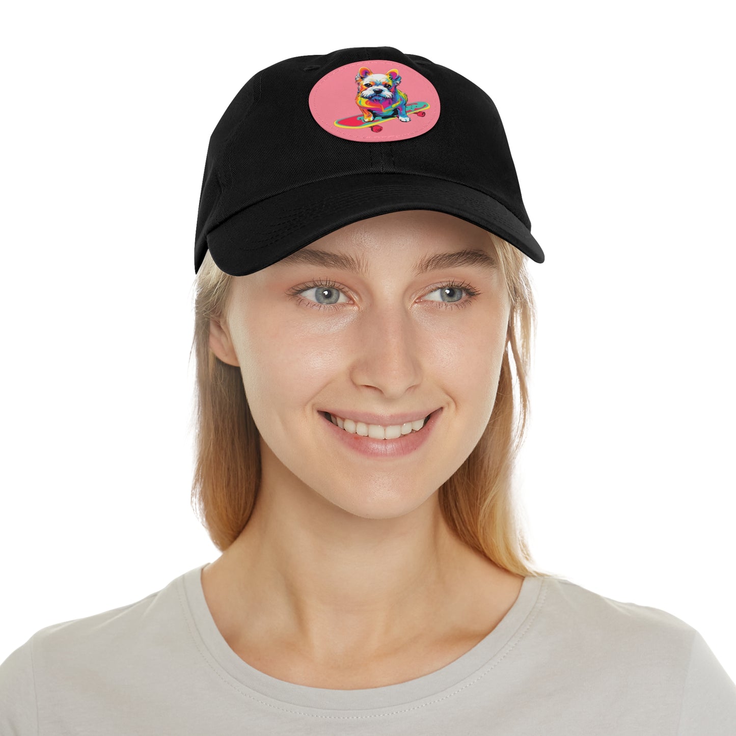 Skateboard Dog Hat Skateboard Dog Cap Art Pop Dog Hat Dad Hat with Patch Baseball Puppy Hat Puppy Cap Paw Cap Dog Hat Dog Cap Art PopDog Cap