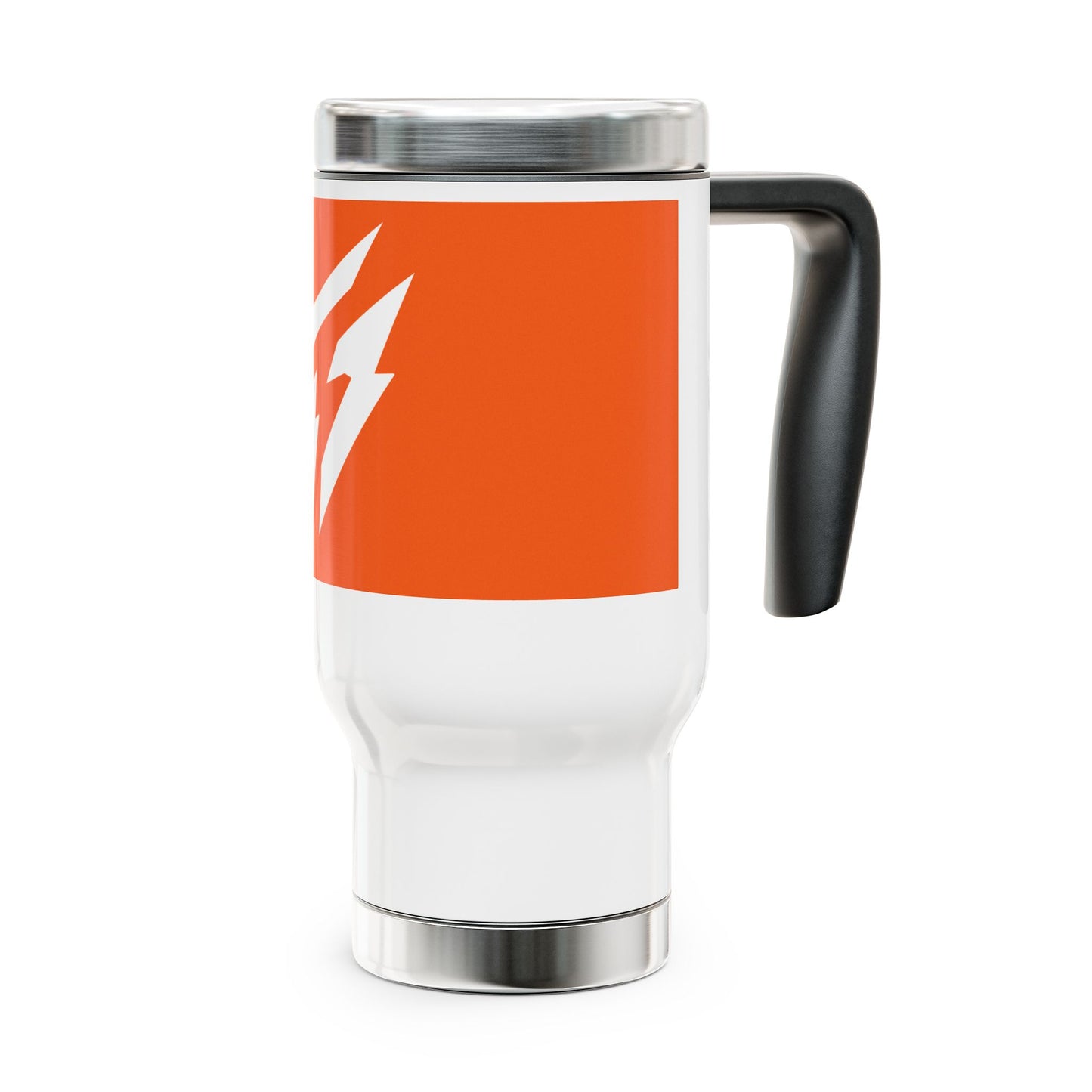 Flashlander Stainless Steel Travel Sports Mug with Handle 14oz Orange