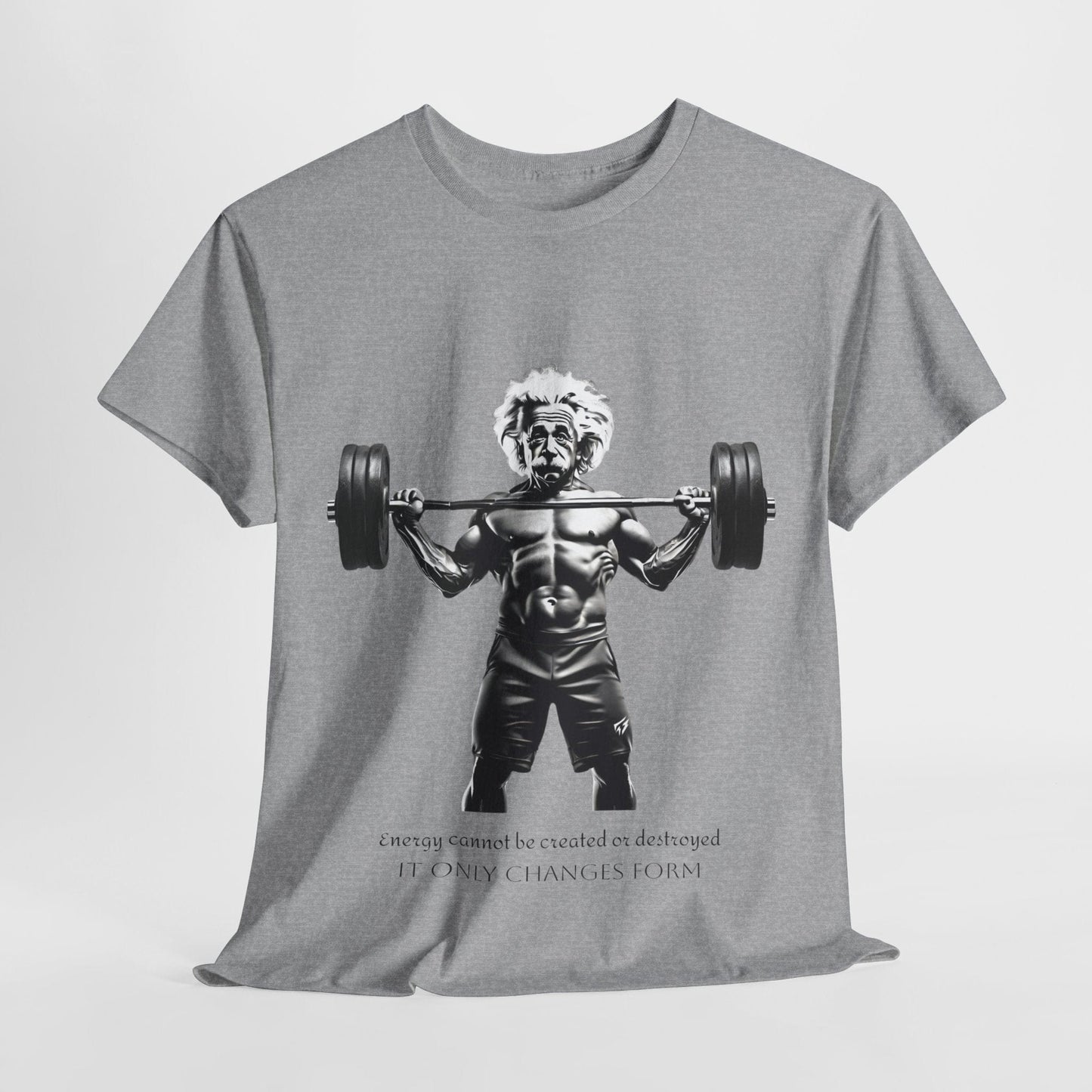 Camiseta de culturista Albert Einstein: la energía de Flashlander no se puede crear ni destruir, solo cambia de forma. Camiseta gráfica con cita