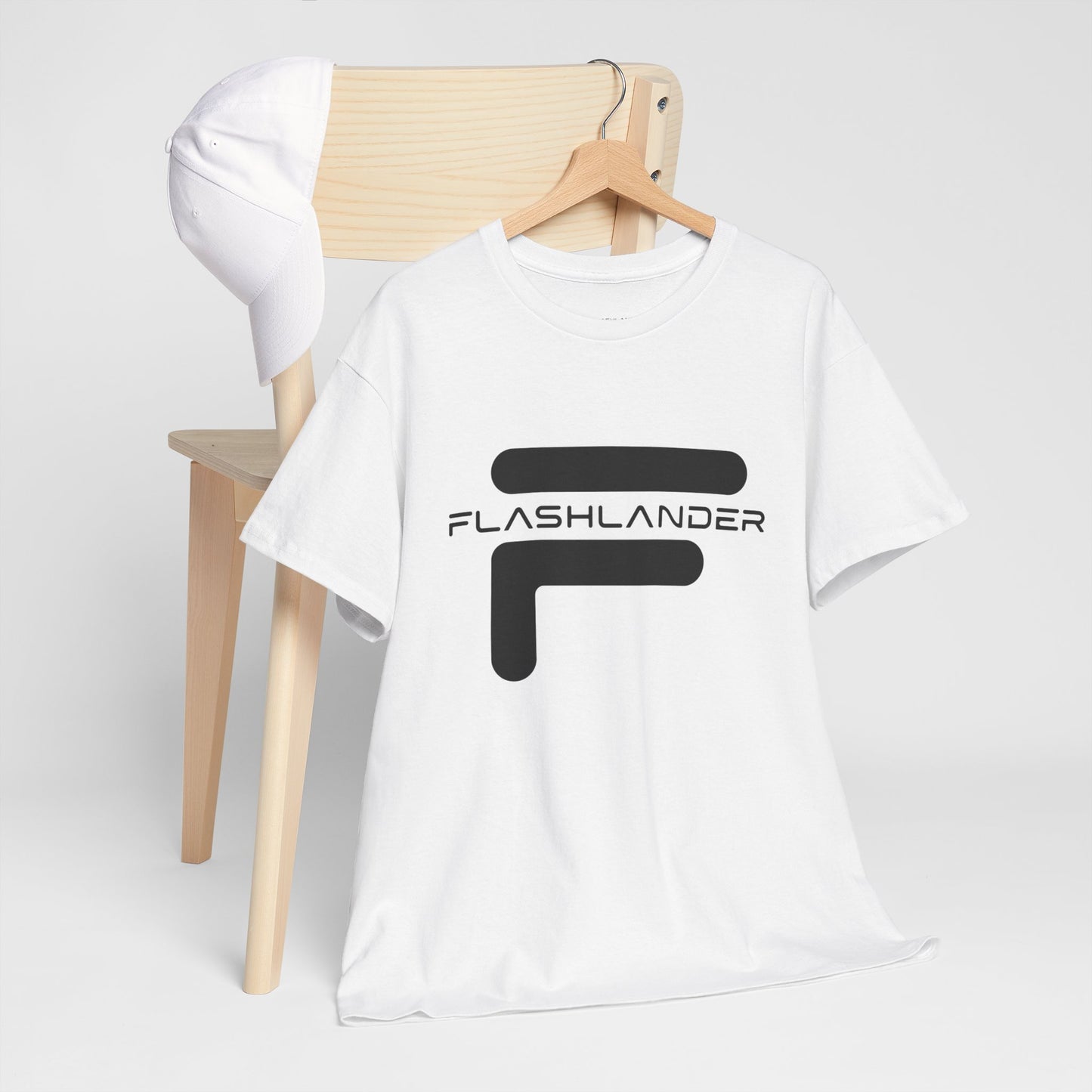 Flashlander with Iconic Crossed Logo Design Gym Shirt