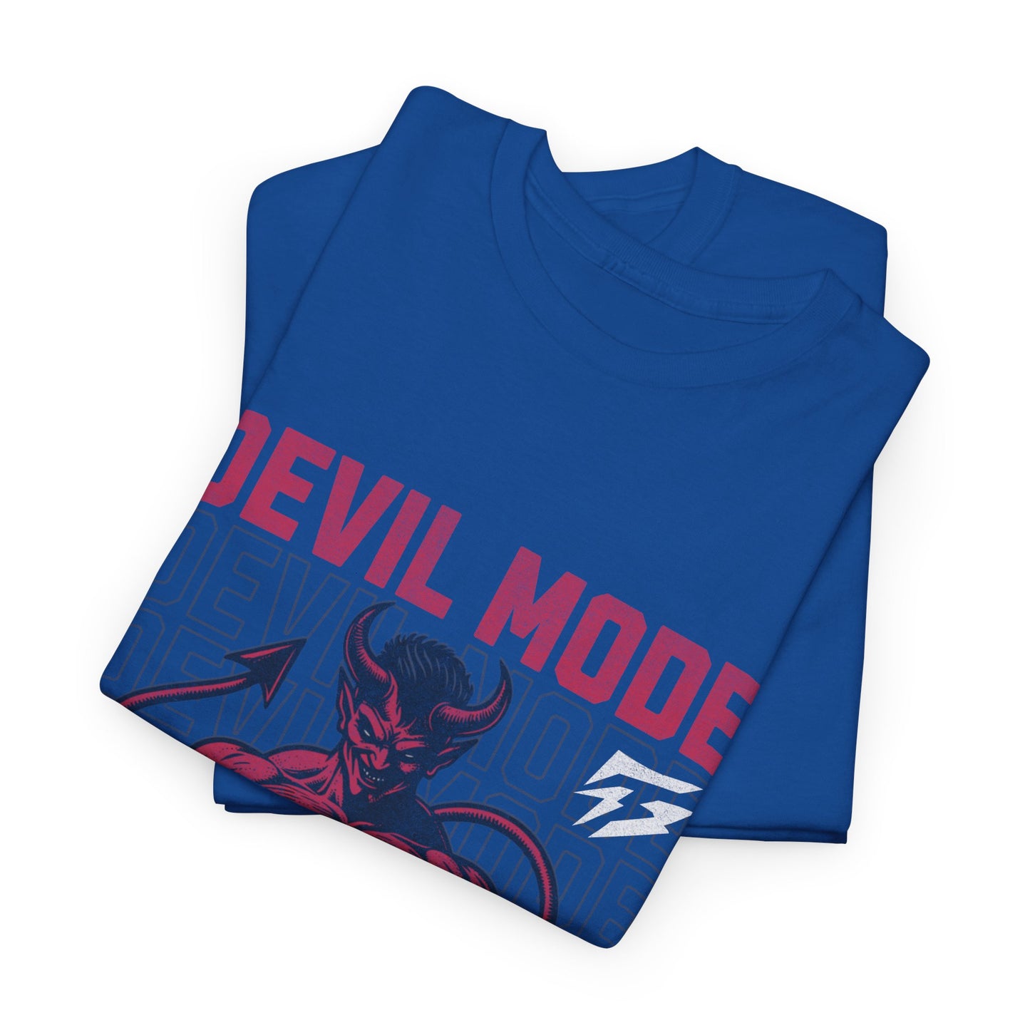 Devil Mode Gym Shirt Flashlander Cotton Unisex Charcoal Black Performance Graphic Tee