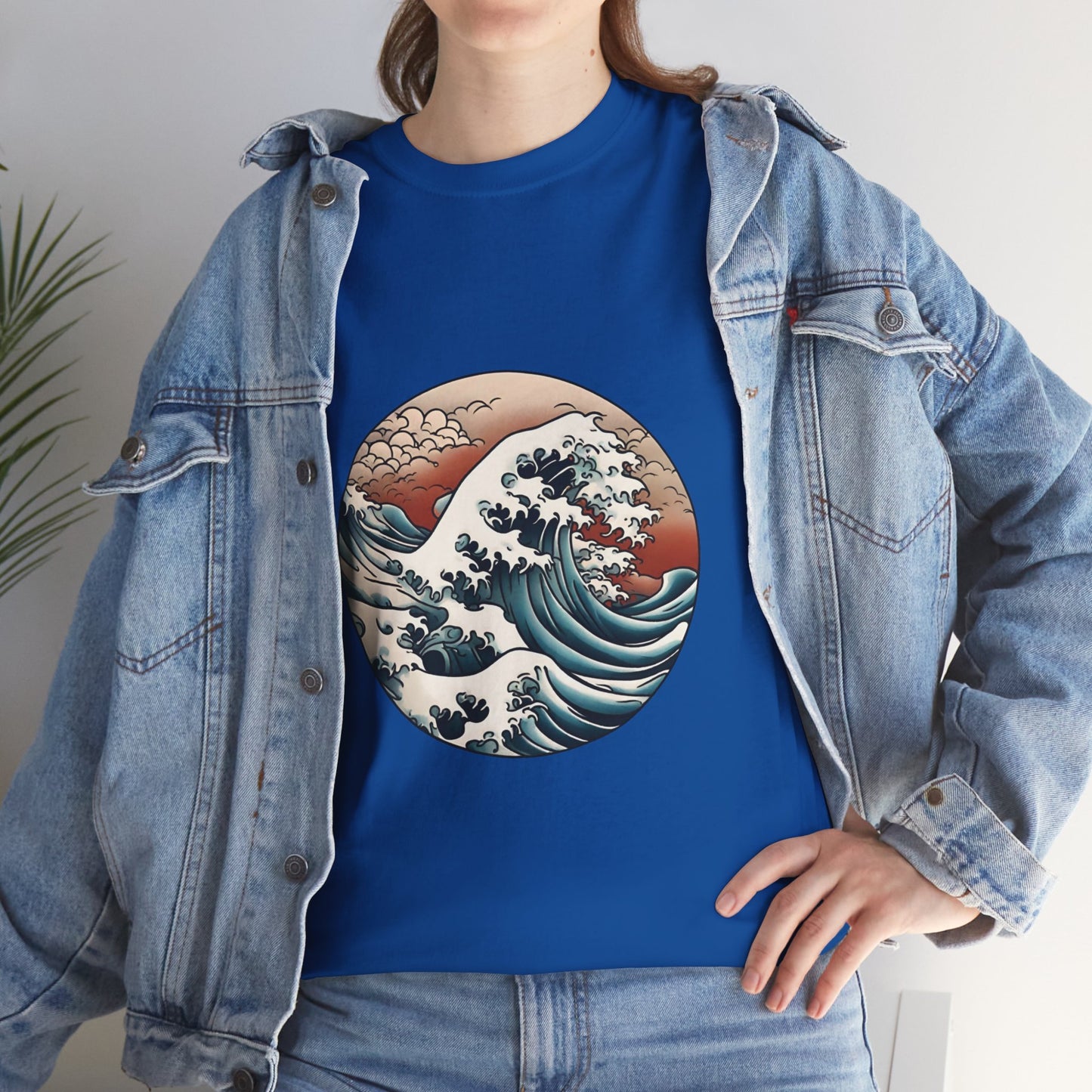 Japanese Sea Waves with Custom Japanese Name - Flashlander Gym Shirt