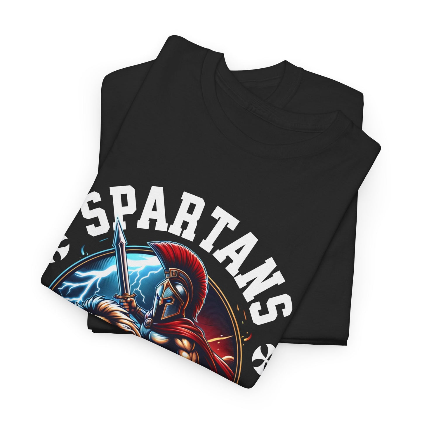 Spartans Gym Fighter Shirt Flashlander Performance T-Shirt Cotton Unisex Charcoal Black Graphic Tee