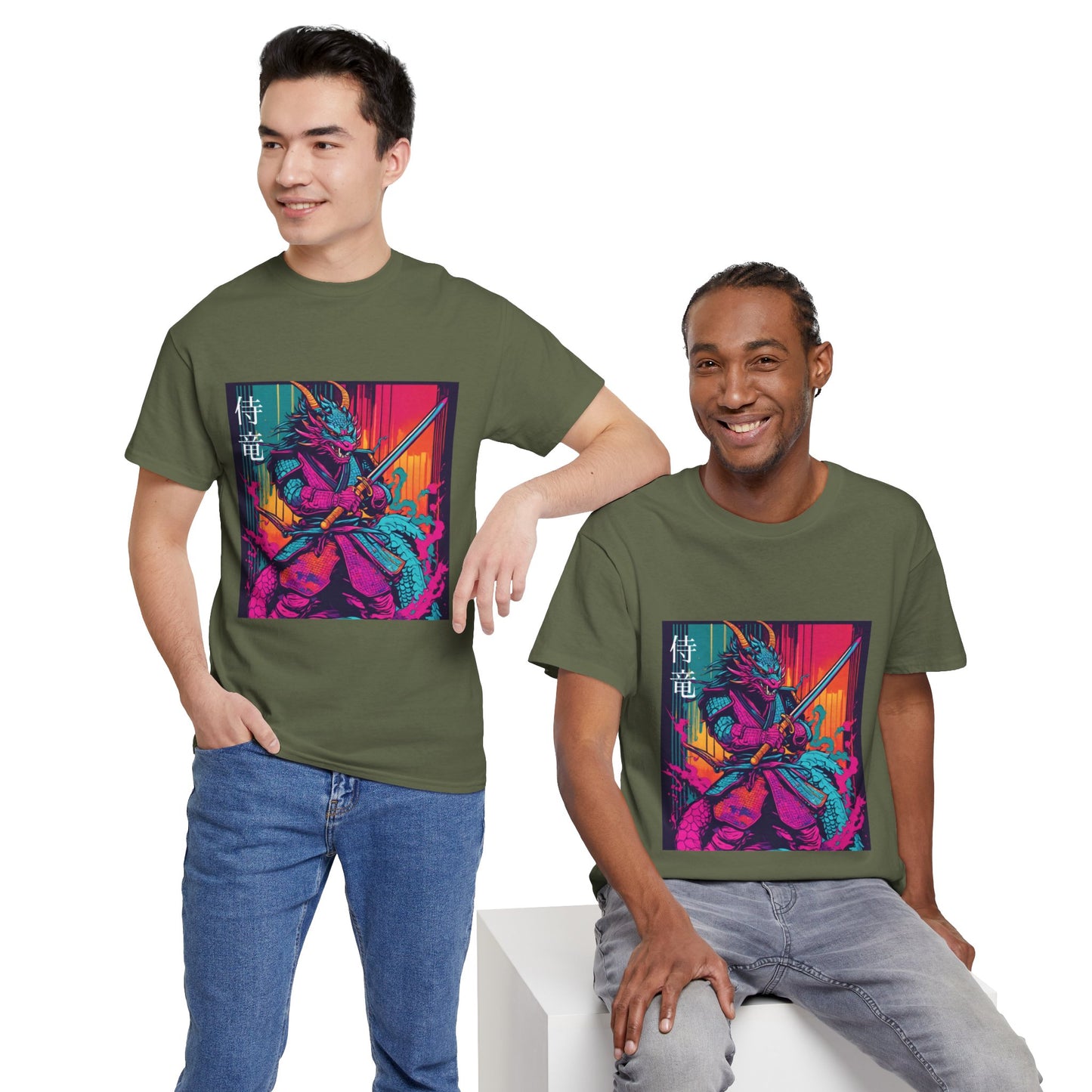 Dragon Samurai Pop Art - Flashlander Gym Shirt