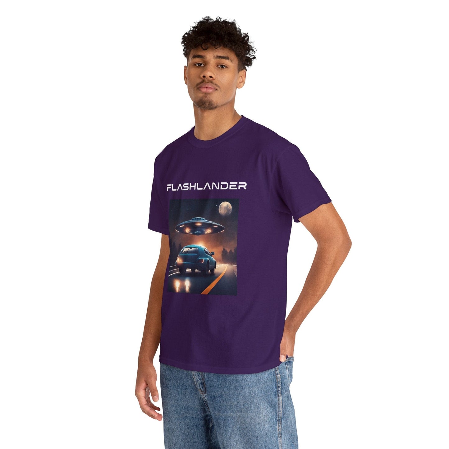Retro UFO T-Shirt, Alien Shirt, Flying Saucer Shirt, Astronomy Shirt, Abduction Shirt, Alien Movie Shirt, Ufo Day Gift, Gift For Space Lover, Unisex Heavy Cotton Tee Branded Flashlander