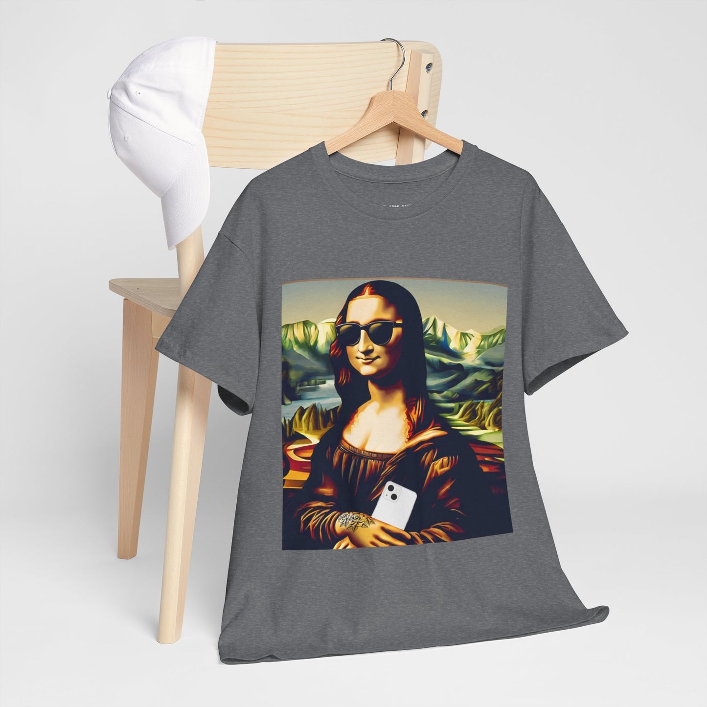 Funny modern Mona Lisa - Flashlander Gym Shirt