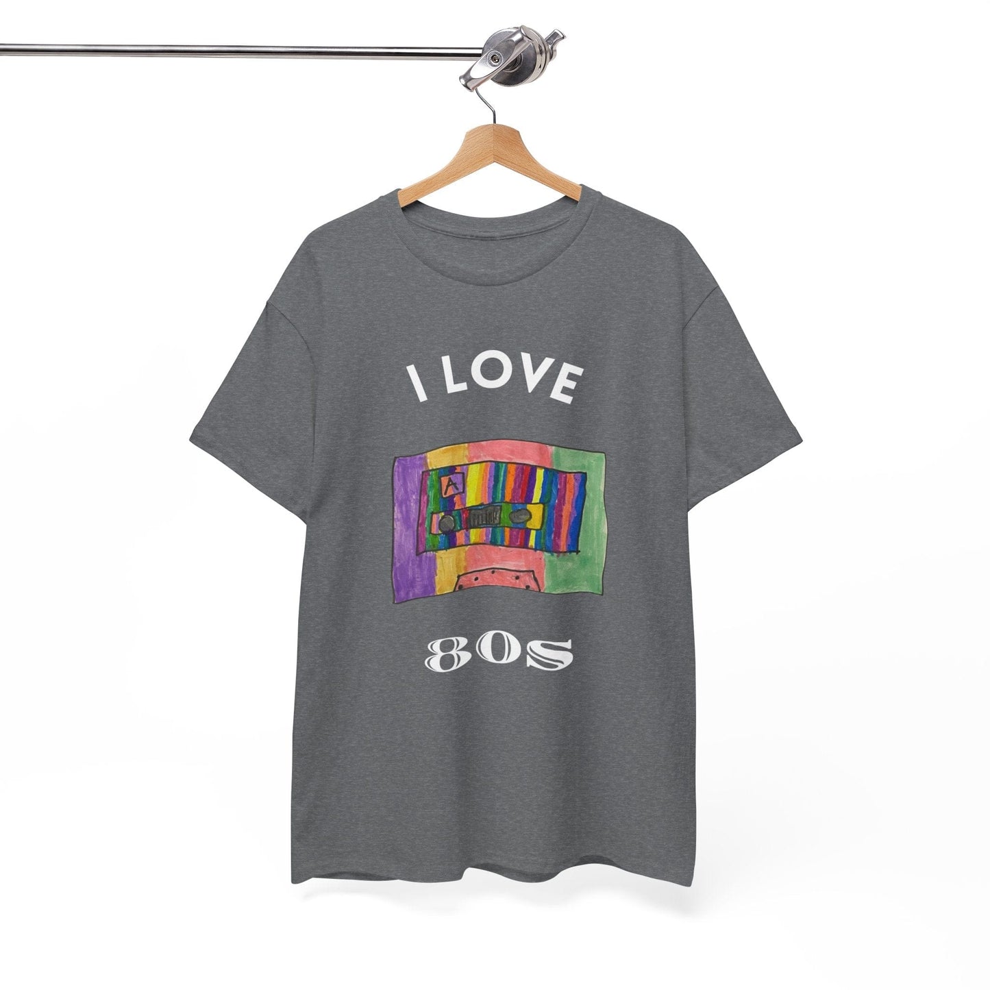 Retro Vibes Art Pop Cassette Tape I Love 80's - Flashlander Gym Shirt