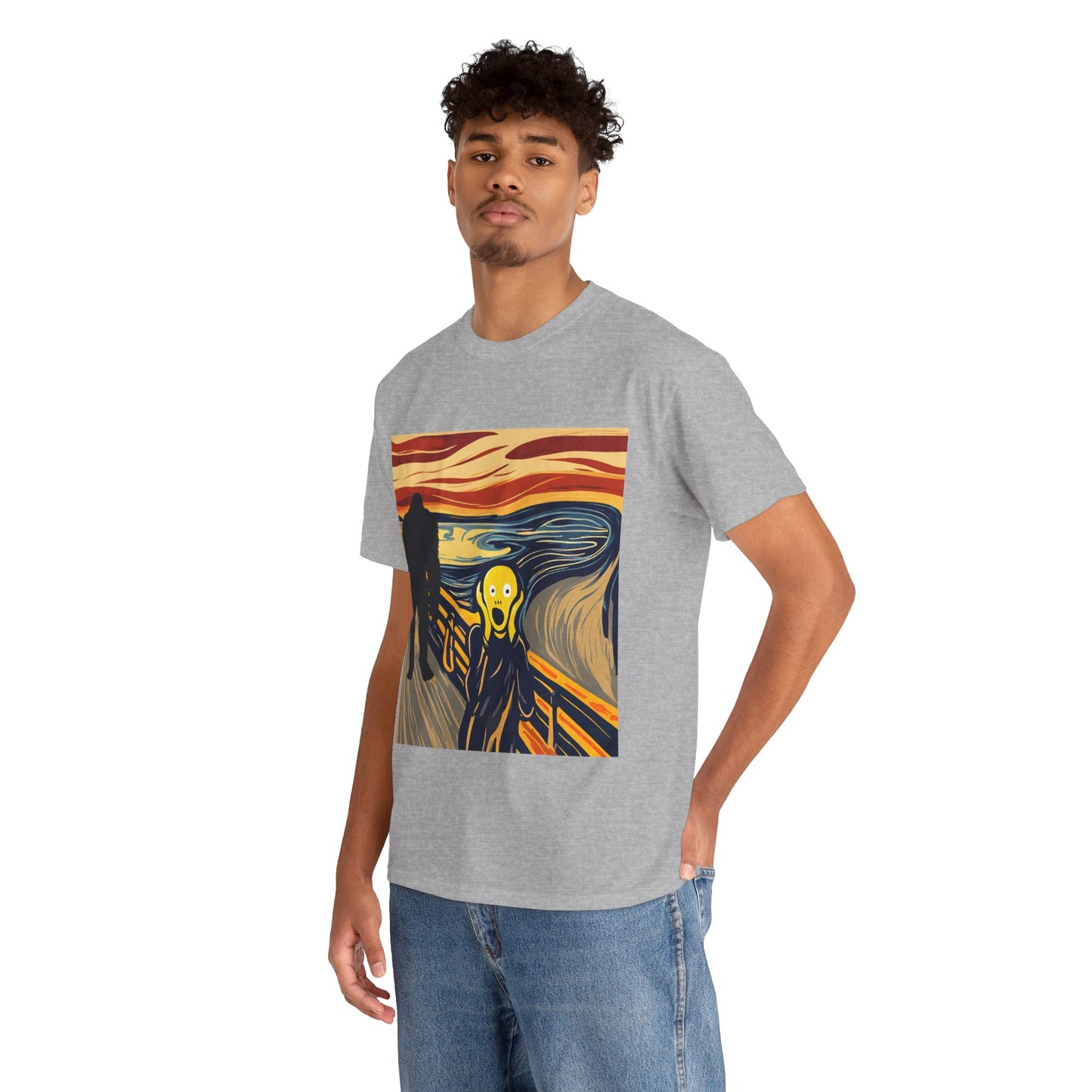 The Scream Meets Bigfoot A Startling Encounter - Flashlander Gym Shirt