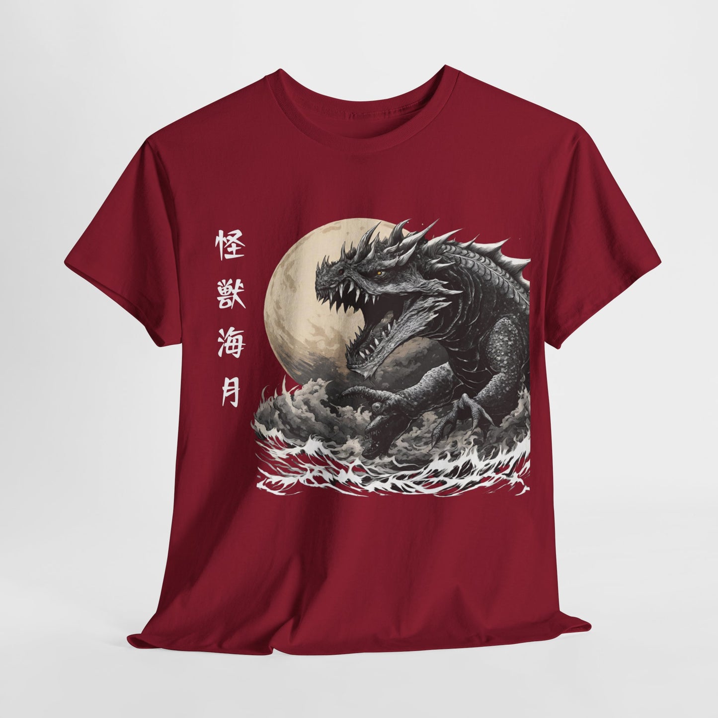 T-shirt de sport Flashlander, le monstre marin Kraken émerge, menace au clair de lune