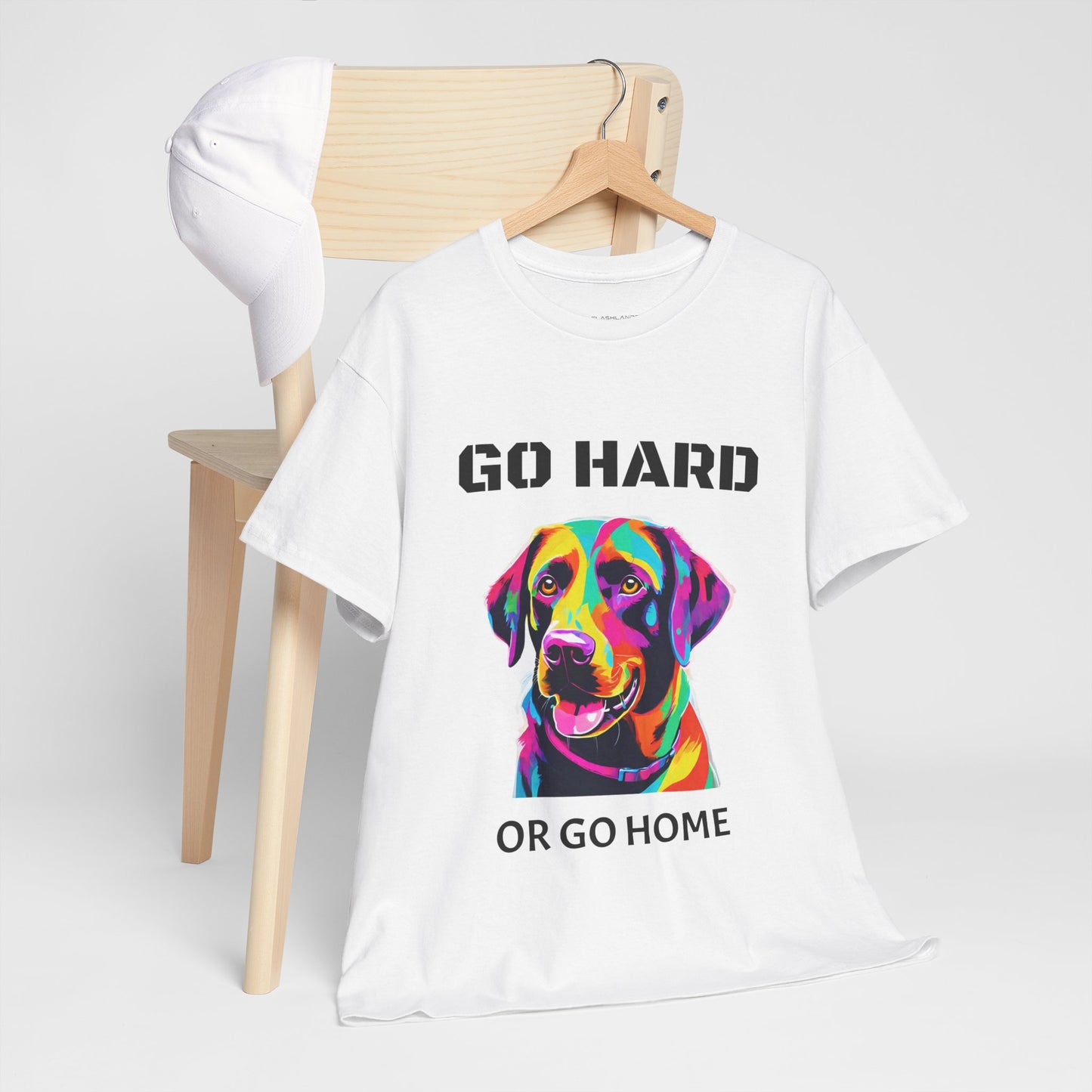 Labrador Retriever Dog Pop Art  - Go Hard Or Go Home Flashlander Gym Shirt