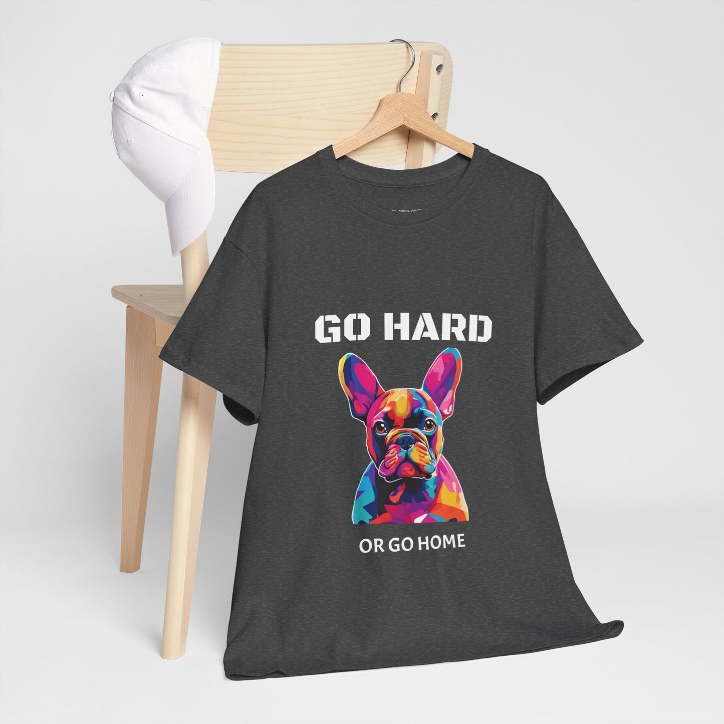 French Bulldog Dog Pop Art  - Go Hard Or Go Home Flashlander Gym Shirt