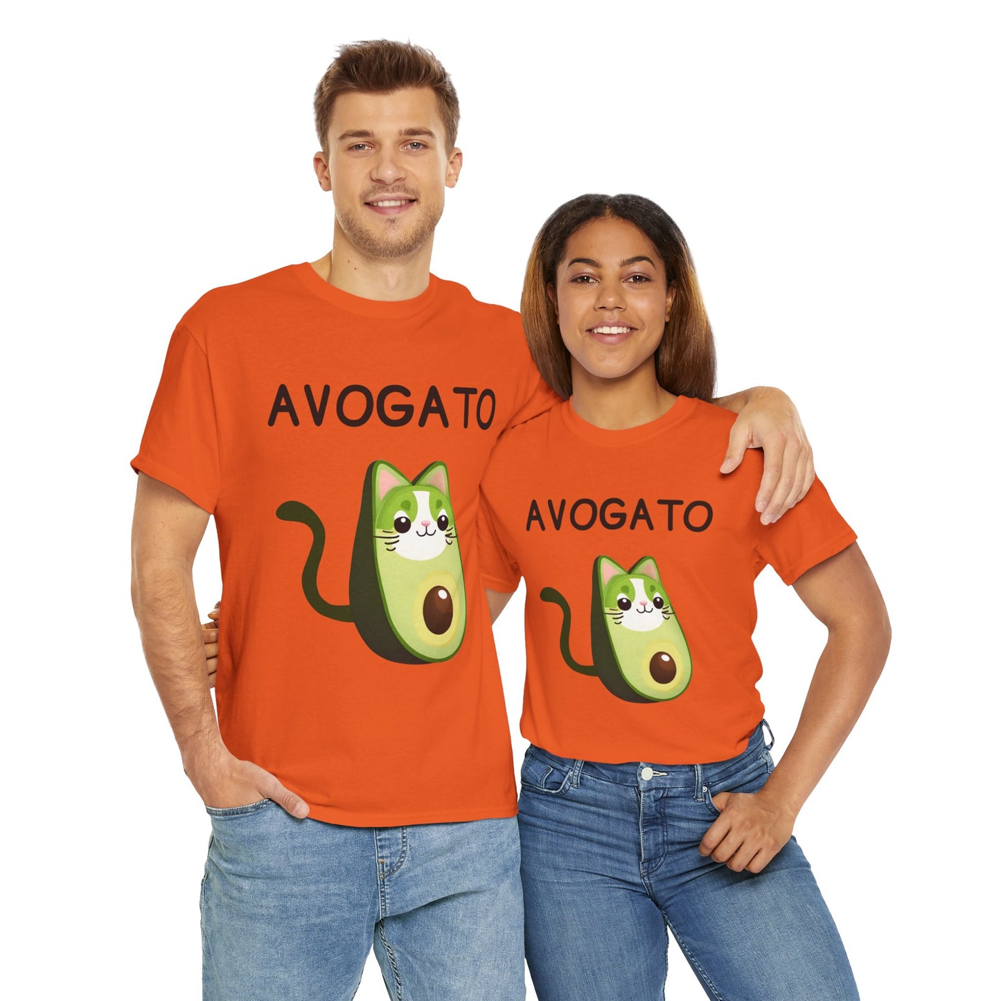 Avogato Funny Avocado Cat Face - Flashlander Gym Shirt