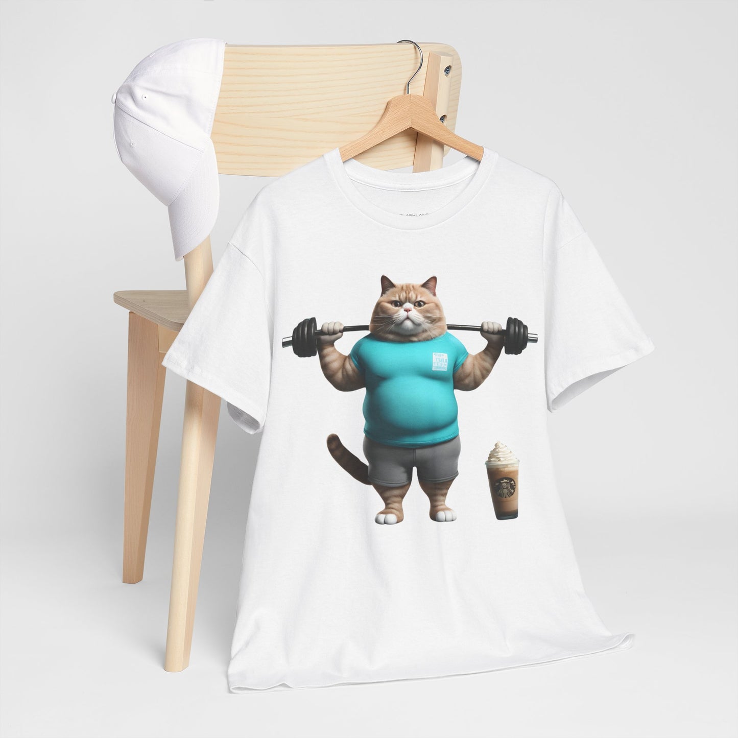 Funny Fat Cat Lifting - Flashlander Gym Shirt