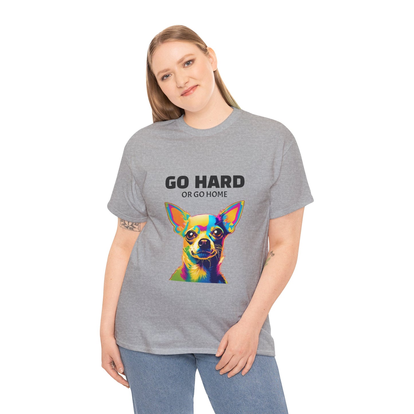 Chihuahua Dog Pop Art - Go Hard or Go Home Flashlander Gym Shirt