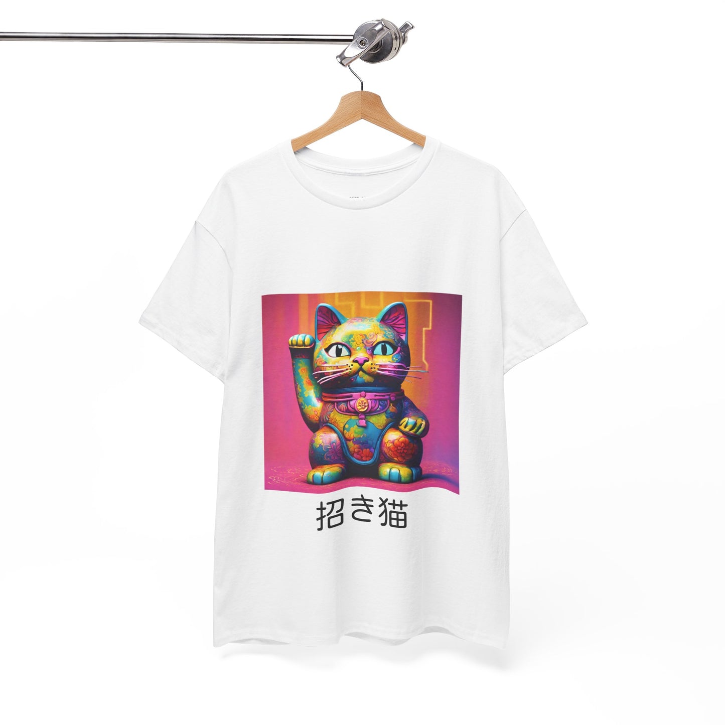 Japanese Lucky Cat Manekineko with Custom Japanese Name - Flashlander Gym Shirt