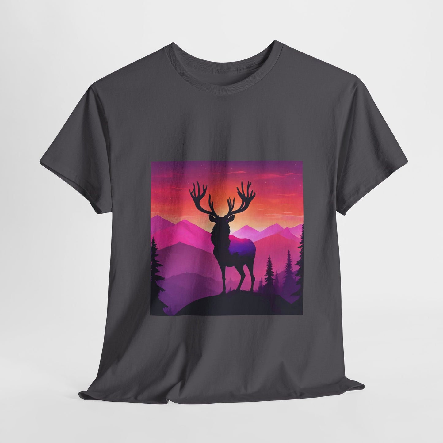 Deer Majestic Sunset Flashlander Gym Shirt