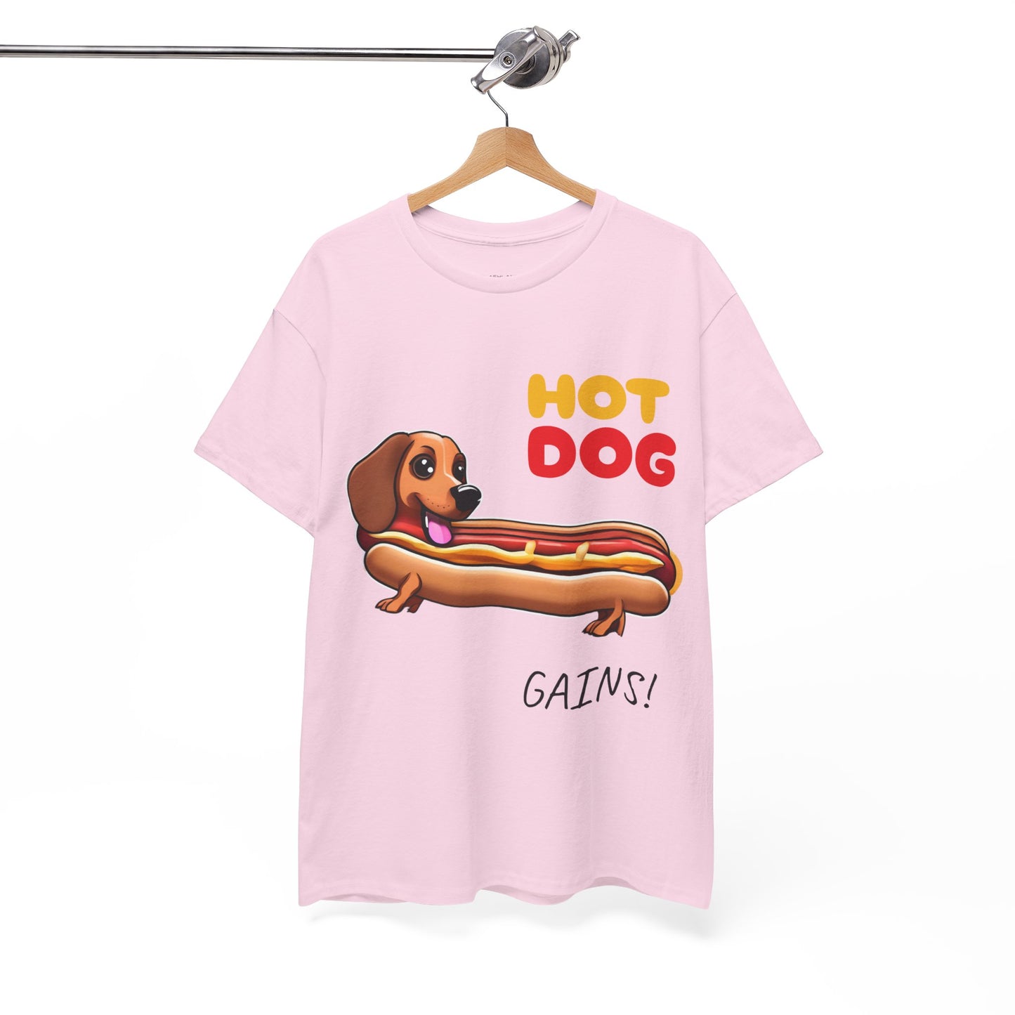 Hot Dog Gains Dachshund Dog - Flashlander Gym Shirt