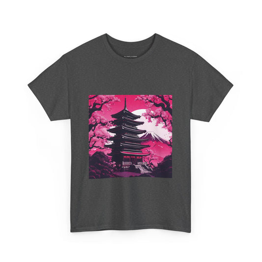 Pop Temple Serenity Camiseta unisex de algodón pesado Flashlander