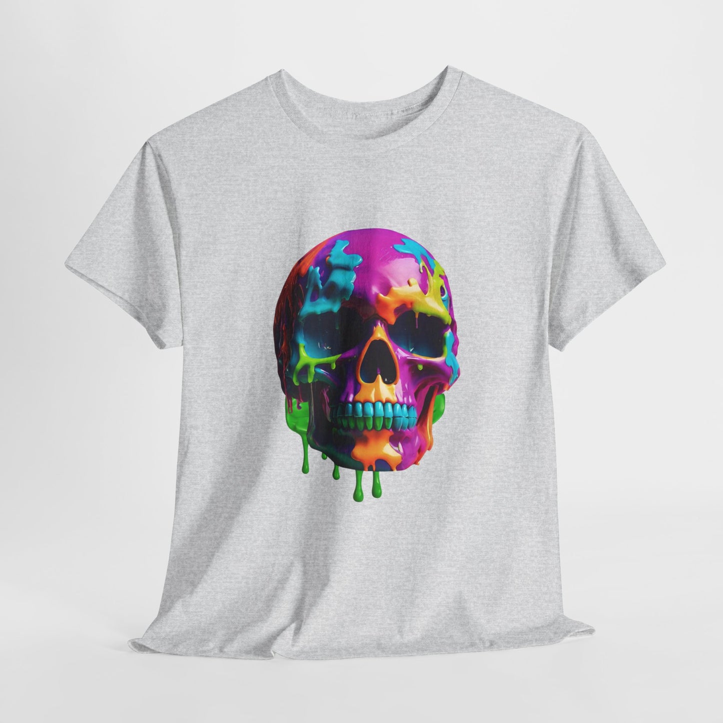 Camiseta con calavera de fusión de neón Flashlander