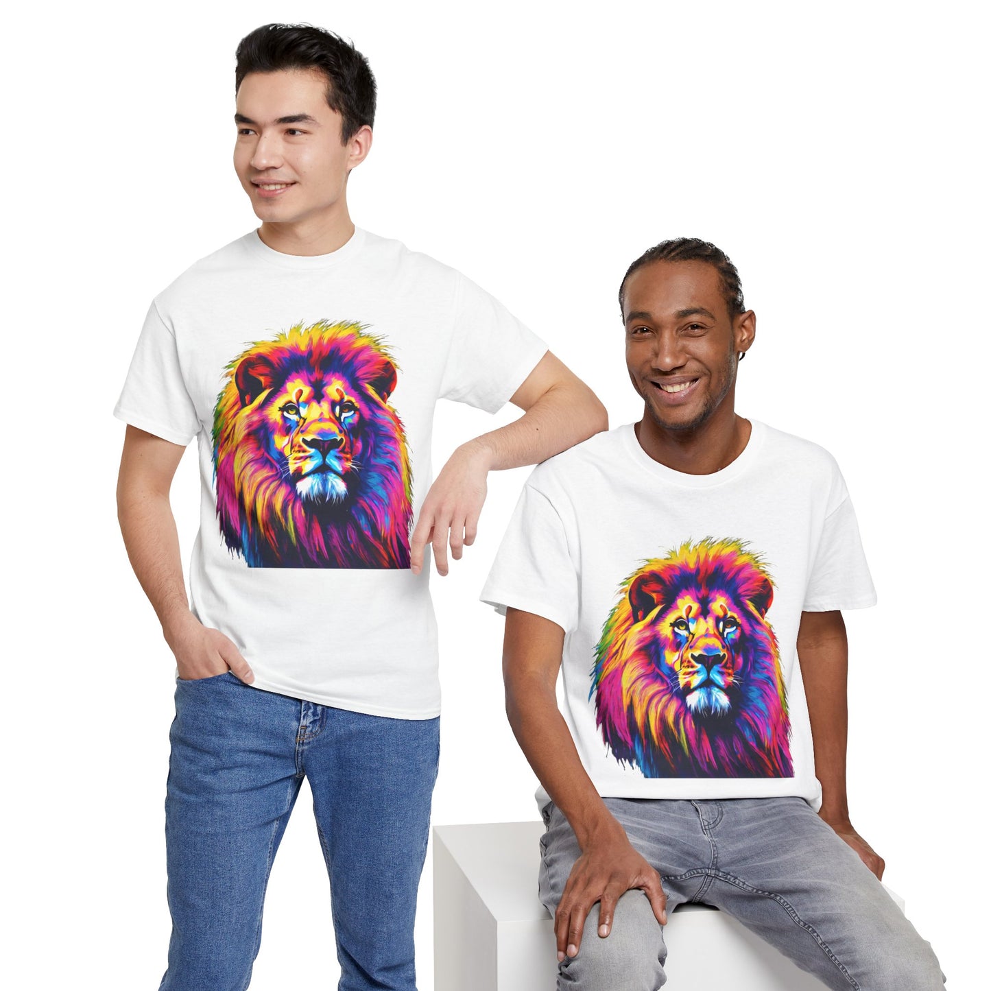 Lion Art Pop T-Shirt Flashlander