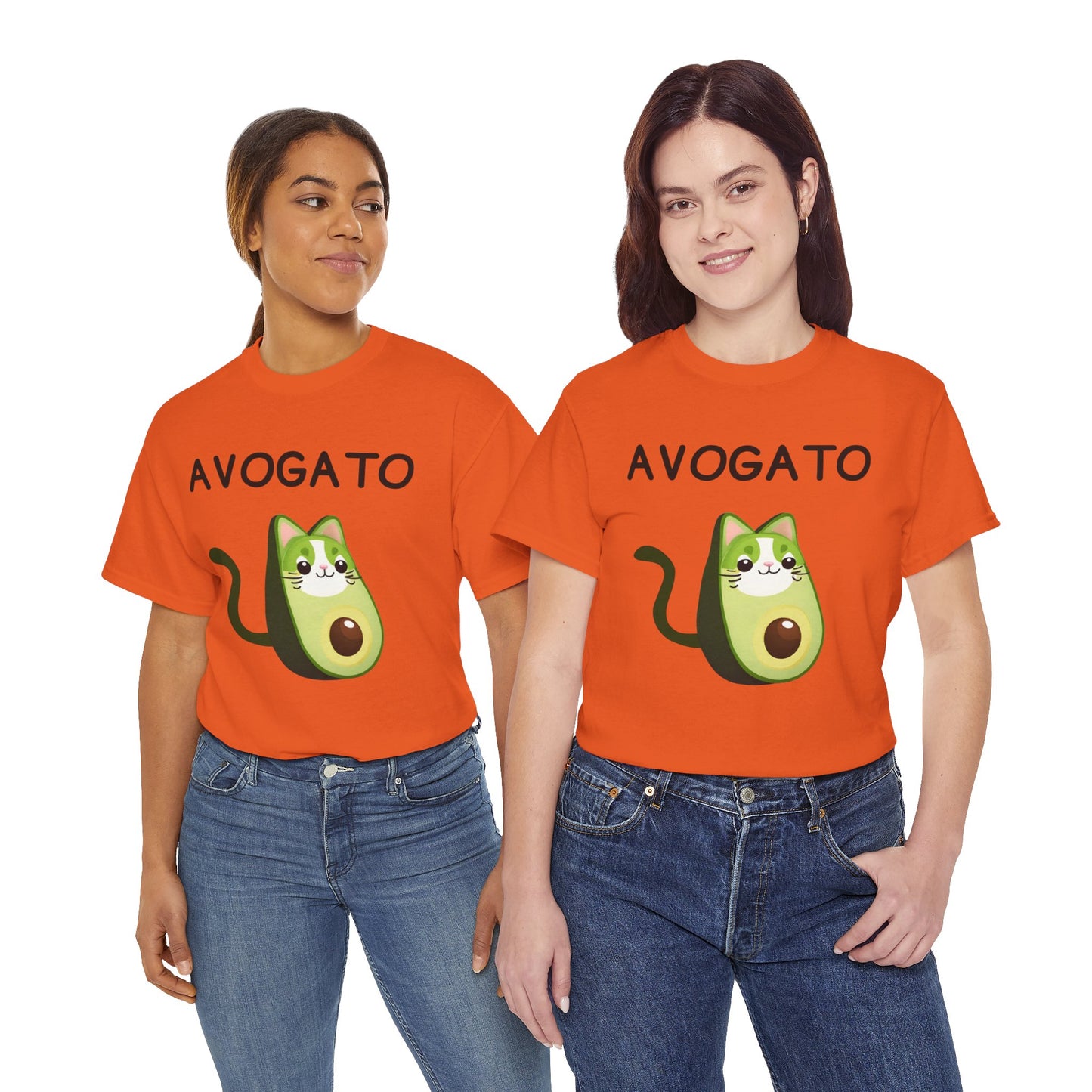 Avogato Funny Avocado Cat Face - Flashlander Gym Shirt