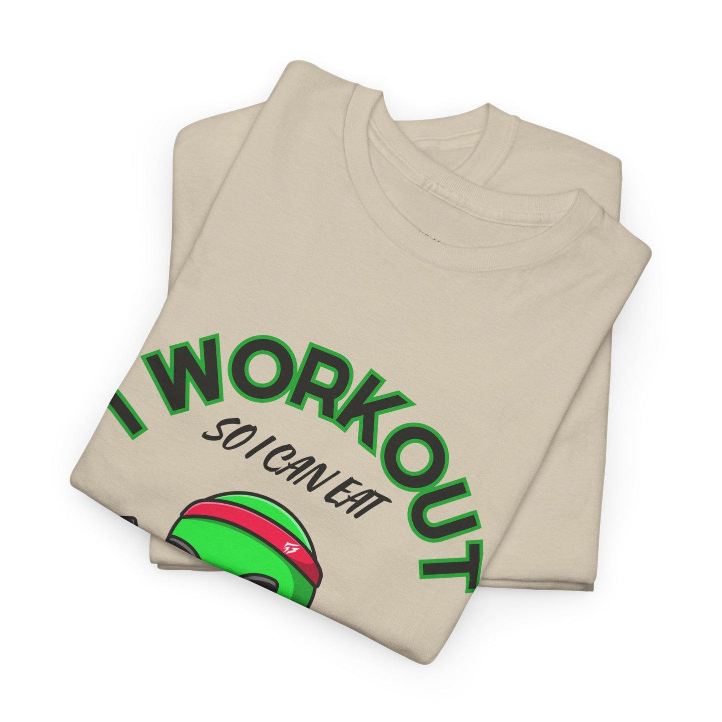 Alien I Workout So I Can Eat Garbage Graphic Tee Flashlander