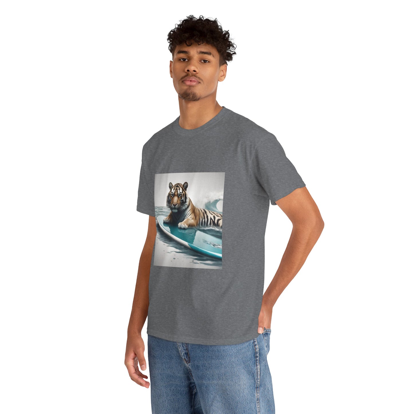 Tiger Surfing Vintage Flashlander Gym Shirt