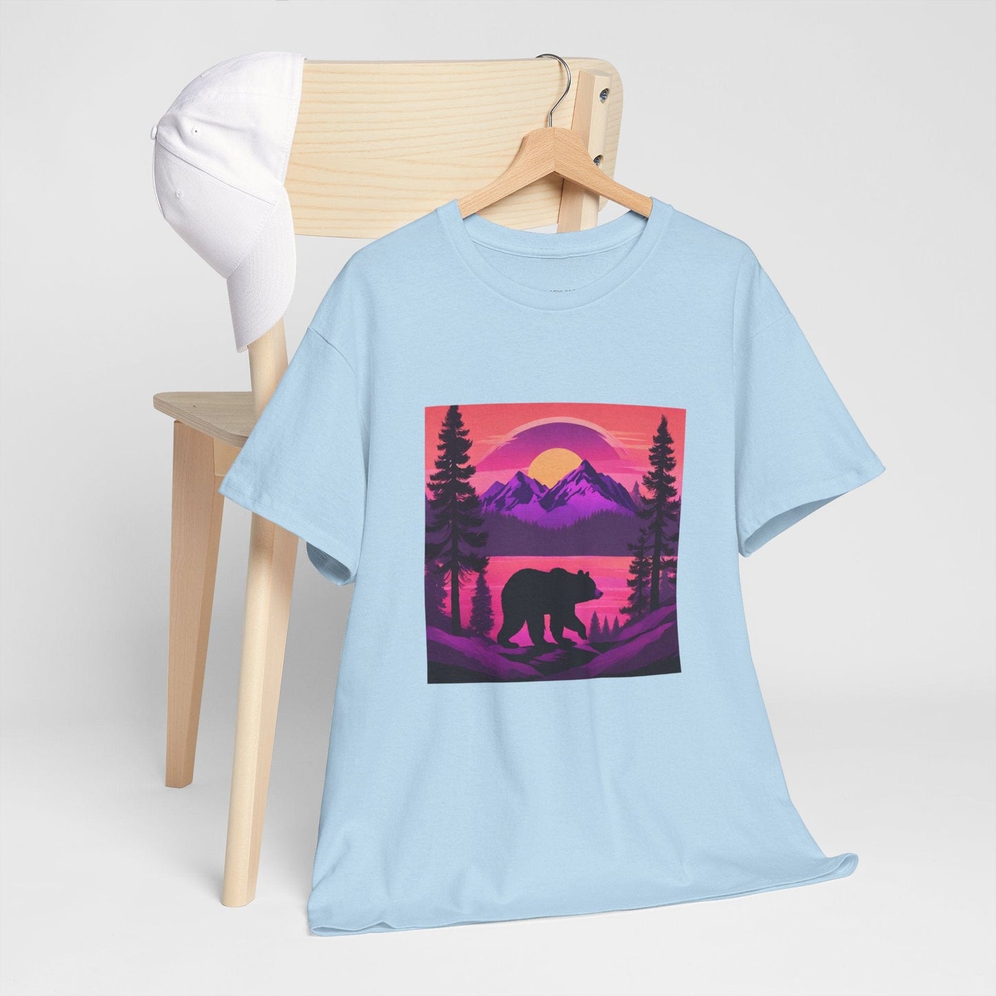 T-shirt graphique Bear Majestic Sunset Flashlander