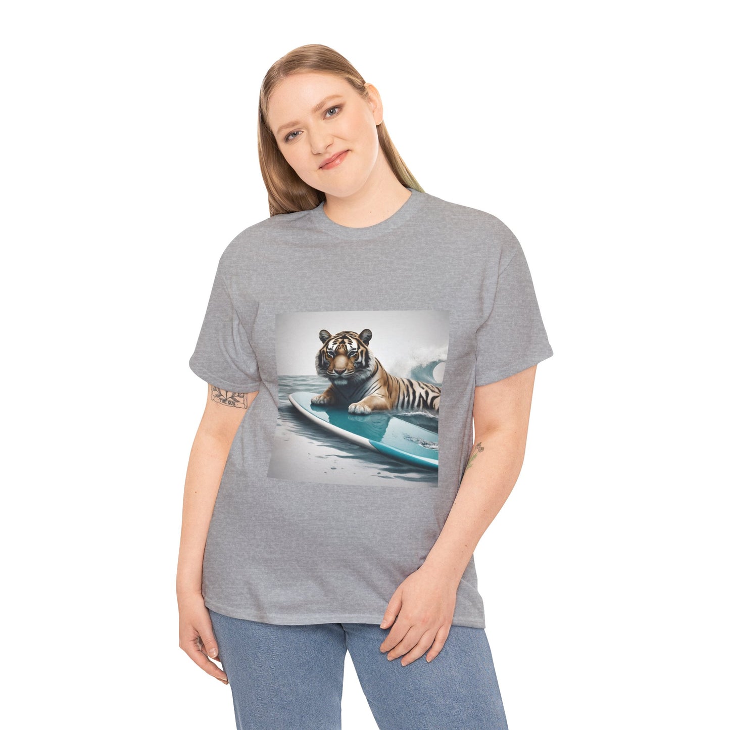 Tiger Surfing Vintage Flashlander Gym Shirt