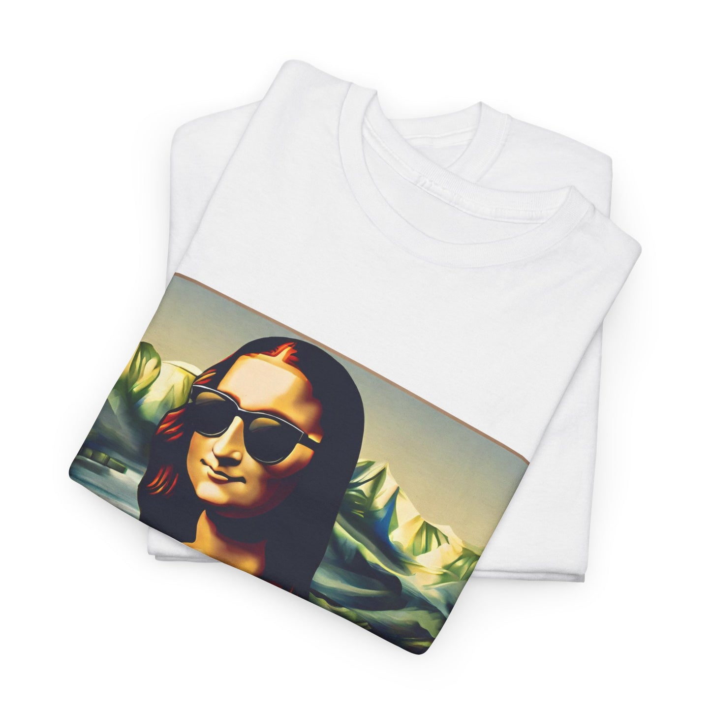 Camiseta deportiva de Flashlander: Mona Lisa moderna y divertida 