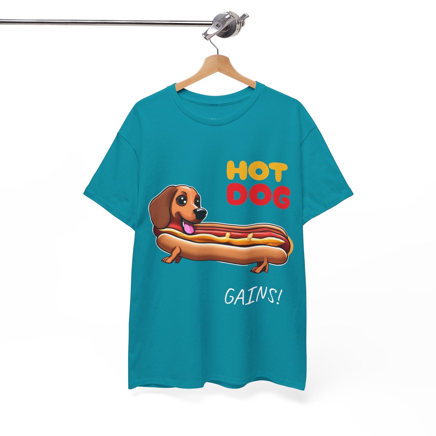 Hot Dog Gains Dachshund Dog - Flashlander Gym Shirt