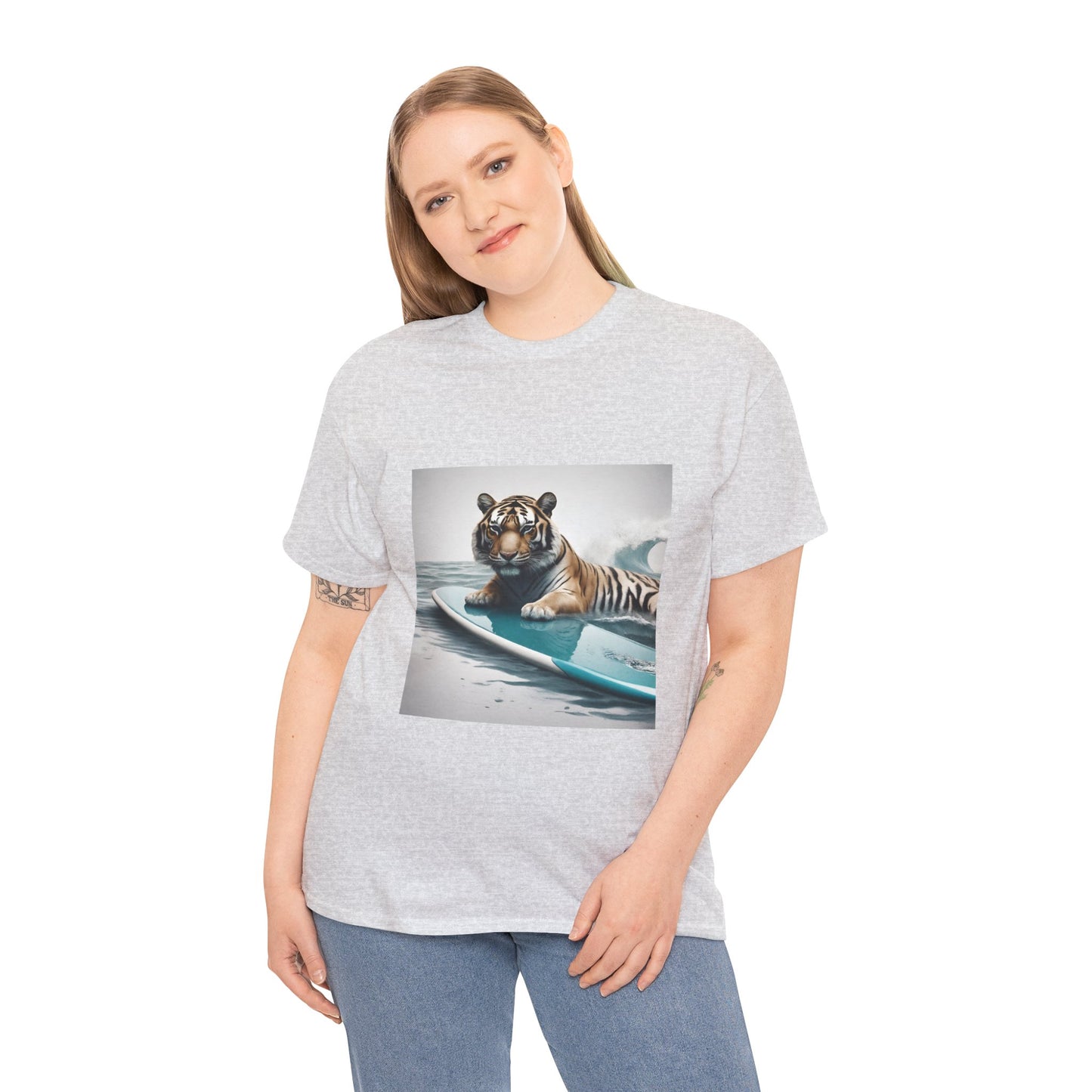 Tiger Surfing Vintage Flashlander Gym Shirt