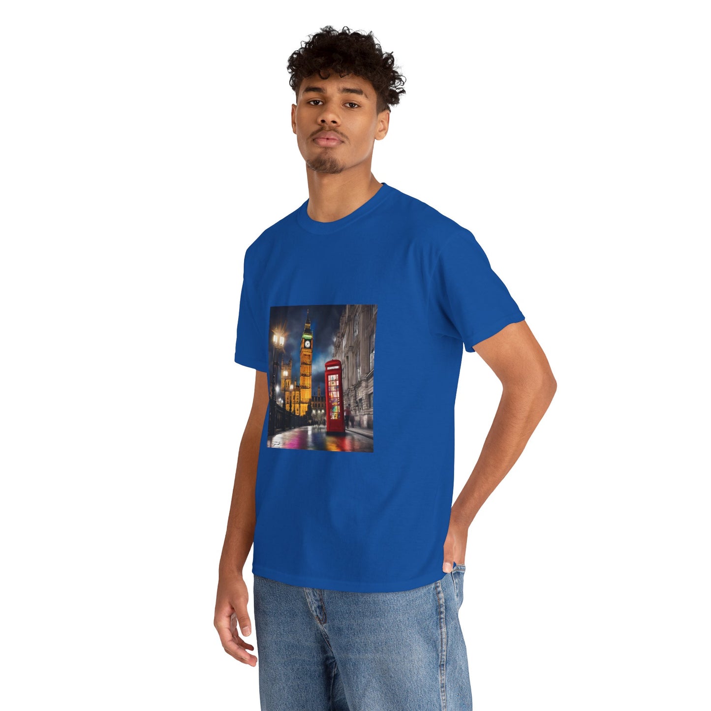 London City Big Ben, Reino Unido, Inglaterra Camisa Unisex Heavy Cotton Camiseta Marca Flashlander