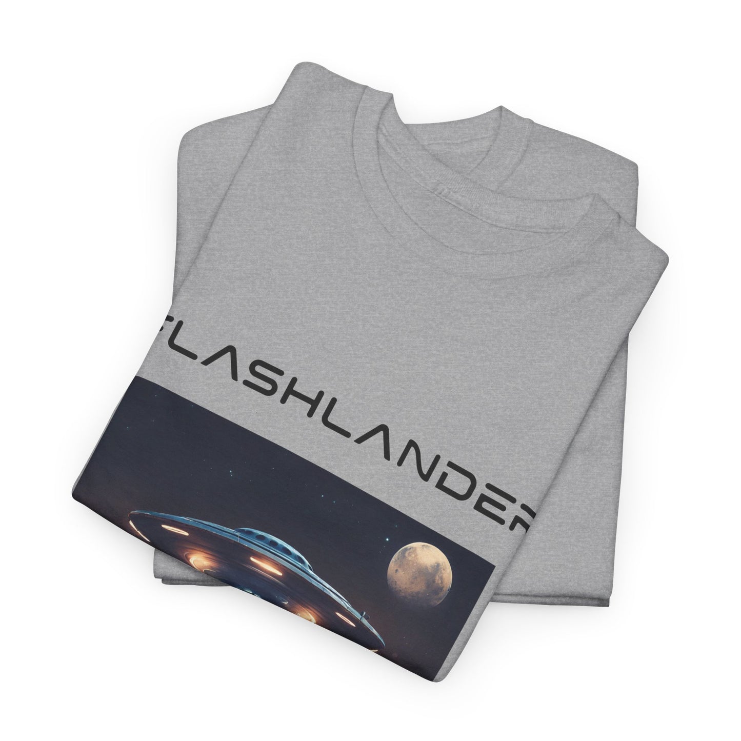 Retro UFO Alien Flashlander Gym Shirt