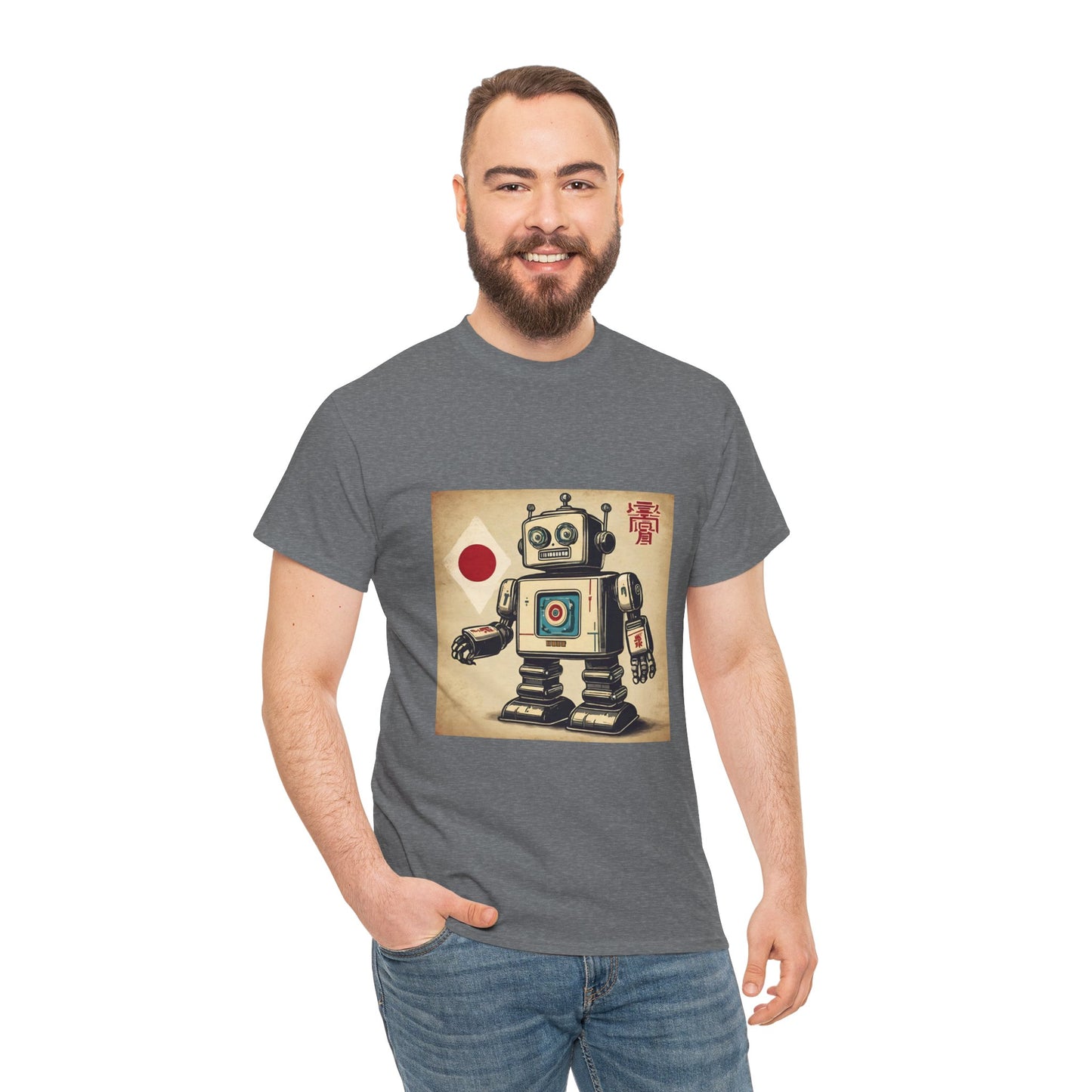 Camiseta deportiva con diseño de robot japonés vintage - Flashlander