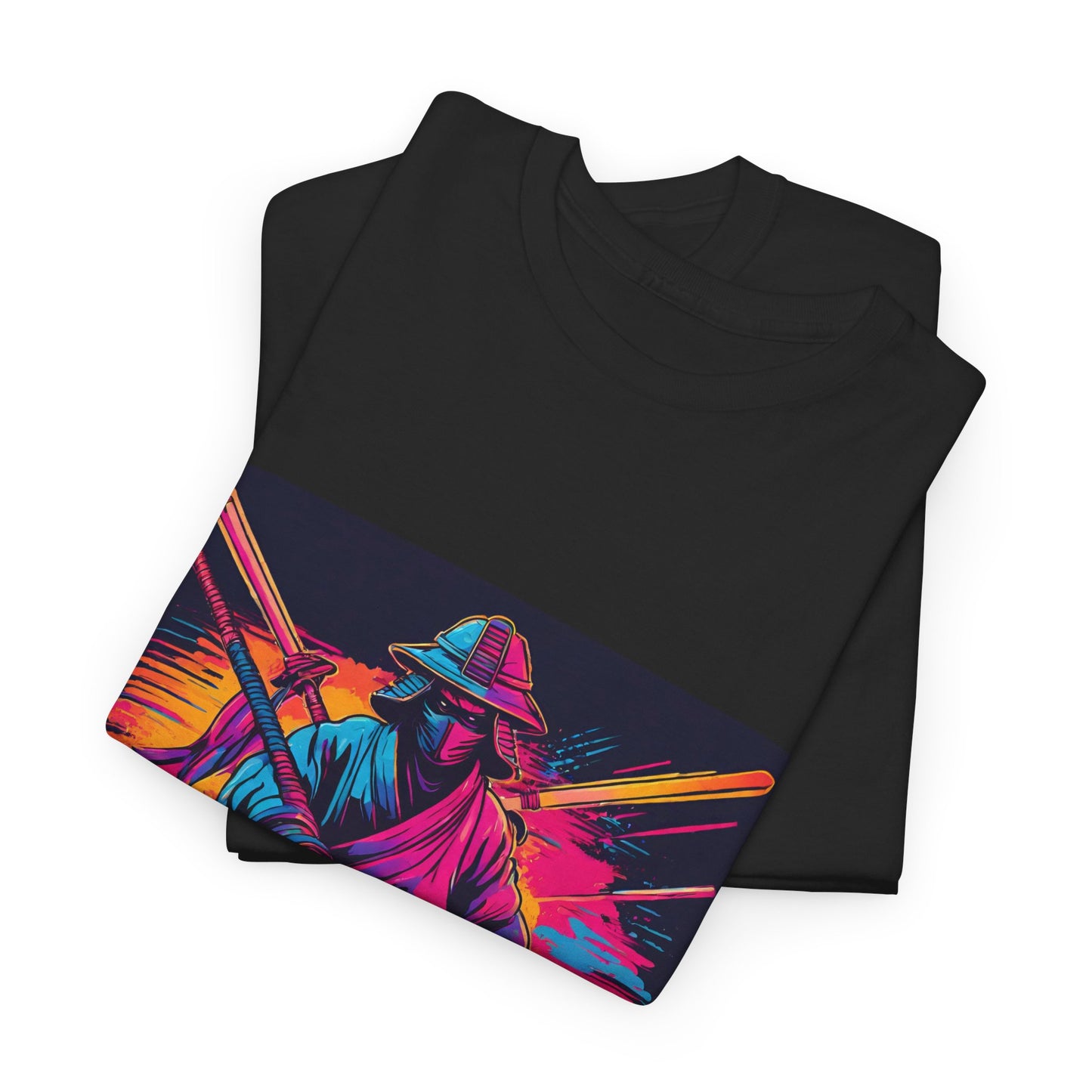 Samurai Warrior Sunset - Flashlander Gym Shirt