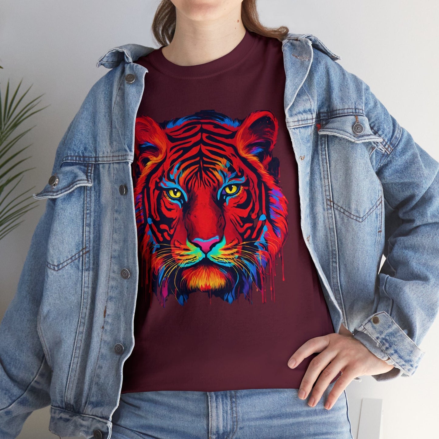 Majestic Red Tiger T Shirt Flashlander